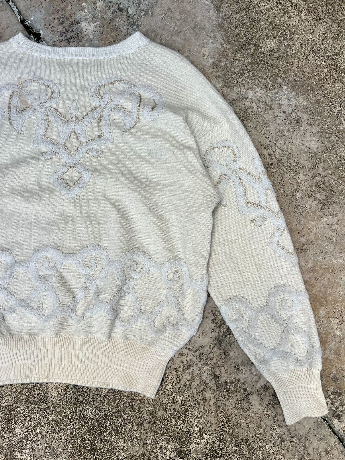 KMRii × Yasuyuki Ishii × Yoshiyuki Konishi Vintage Yoshiyuki Konishi Ficce Trompe L'oeil Knitwear Sweat Size US L / EU 52-54 / 3 - 12 Thumbnail