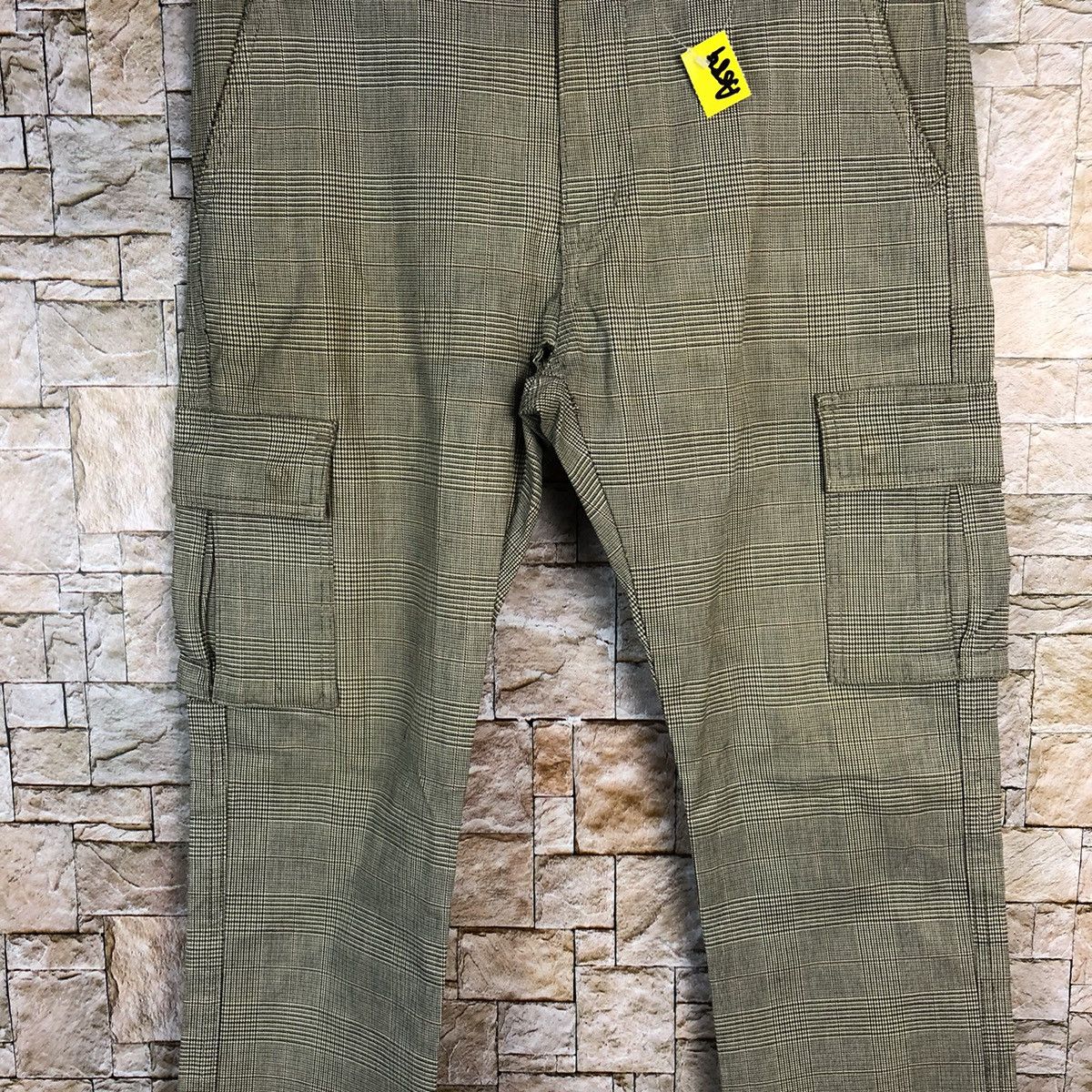 Beams Plus Beams Grey Checkred Cargo Multipocket Pants #A584 Size US 31 - 6 Thumbnail