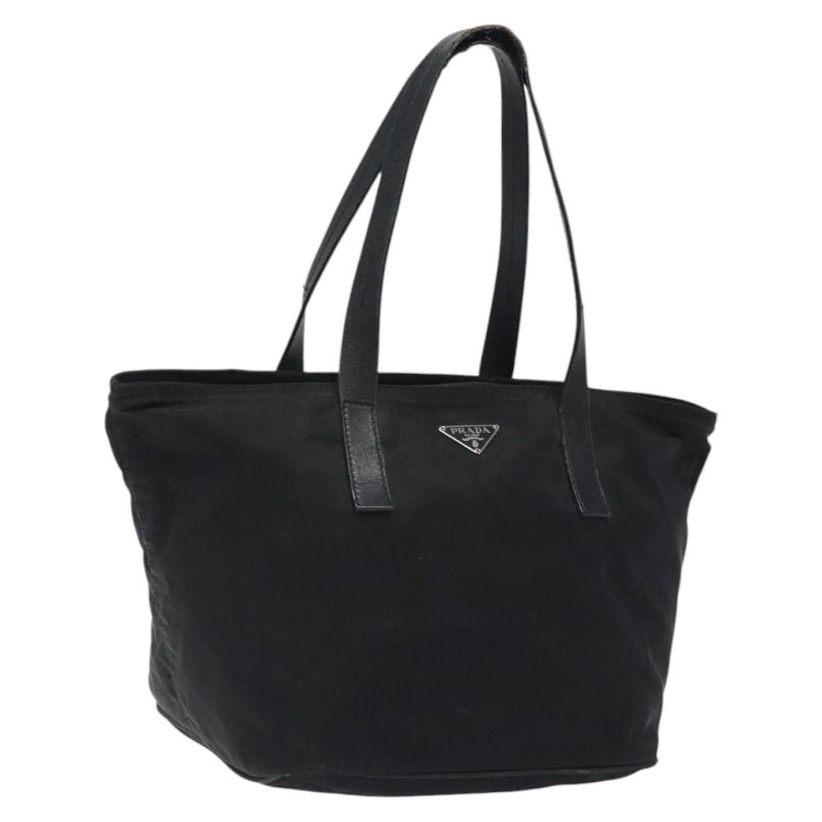 Prada PRADA Hand Bag Nylon Black Silver Size ONE SIZE - 1 Thumbnail