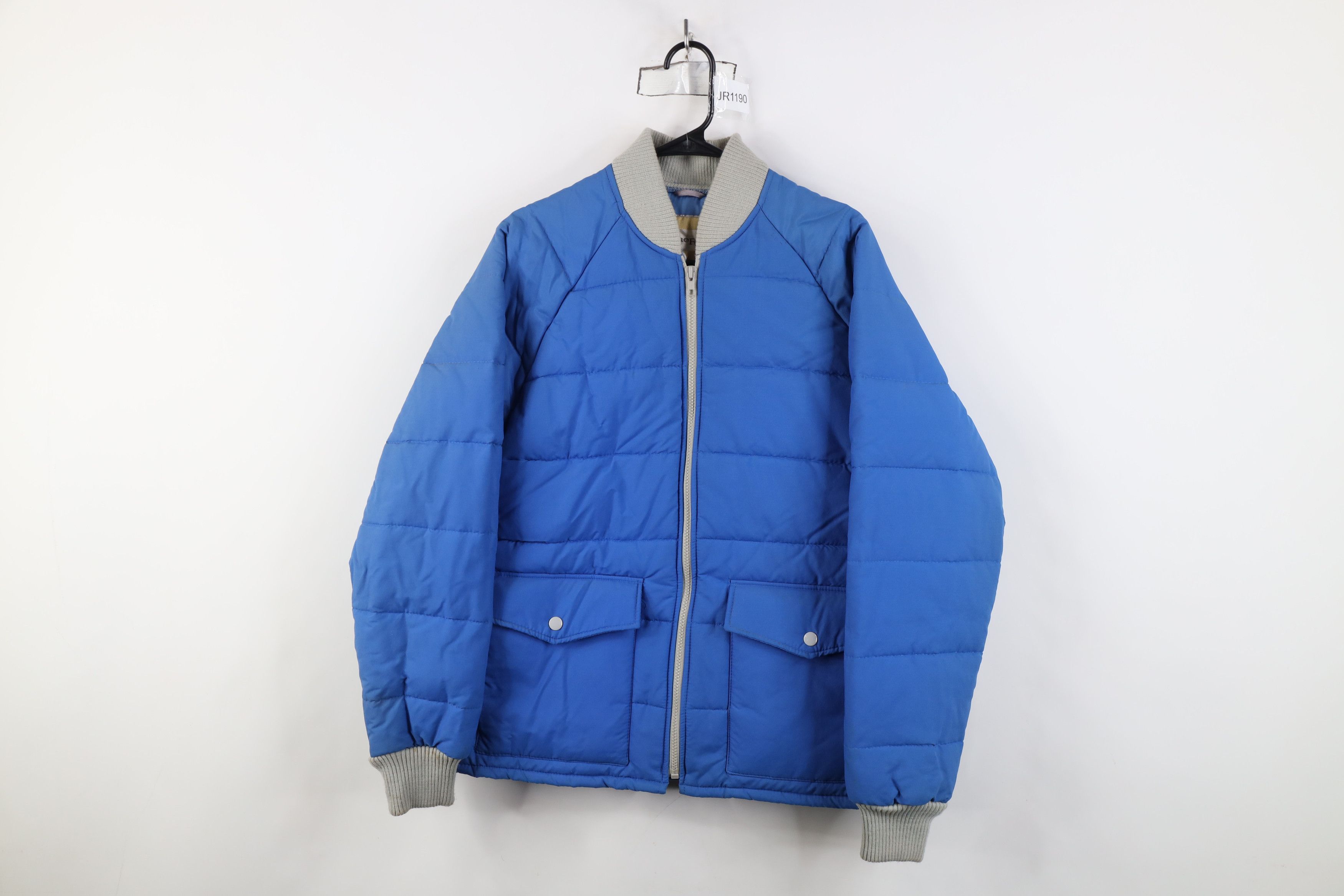 Vintage Vintage 70s Streetwear Full Zip Puffer Jacket Royal Blue Size US XXL / EU 58 / 5 - 1 Thumbnail