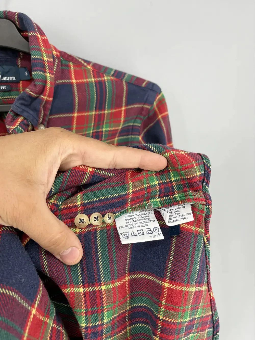Polo Ralph Lauren Vintage Flannel Polo Raplh Lauren Plaid Shirt Travis style Size US S / EU 44-46 / 1 - 8 Thumbnail