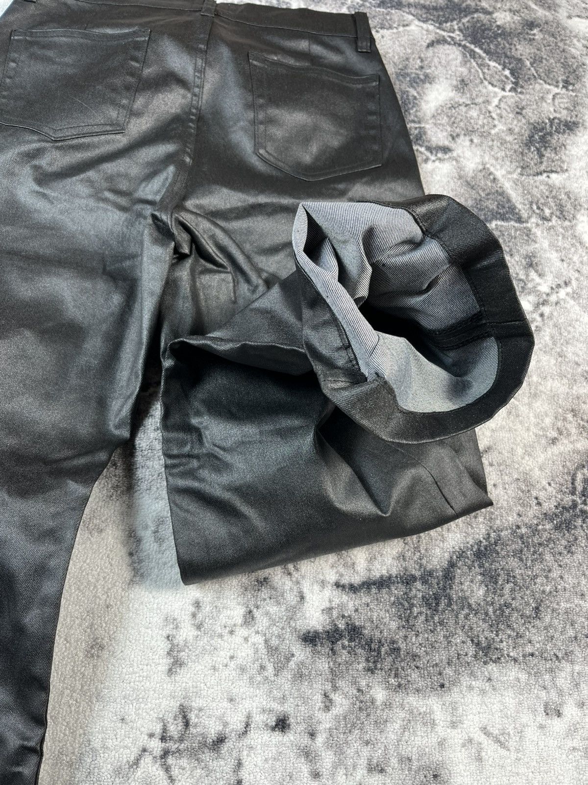 Other MIJKO Coated Denim Leather Look Pants Y2K Straight Fit M Size 31" - 12 Thumbnail