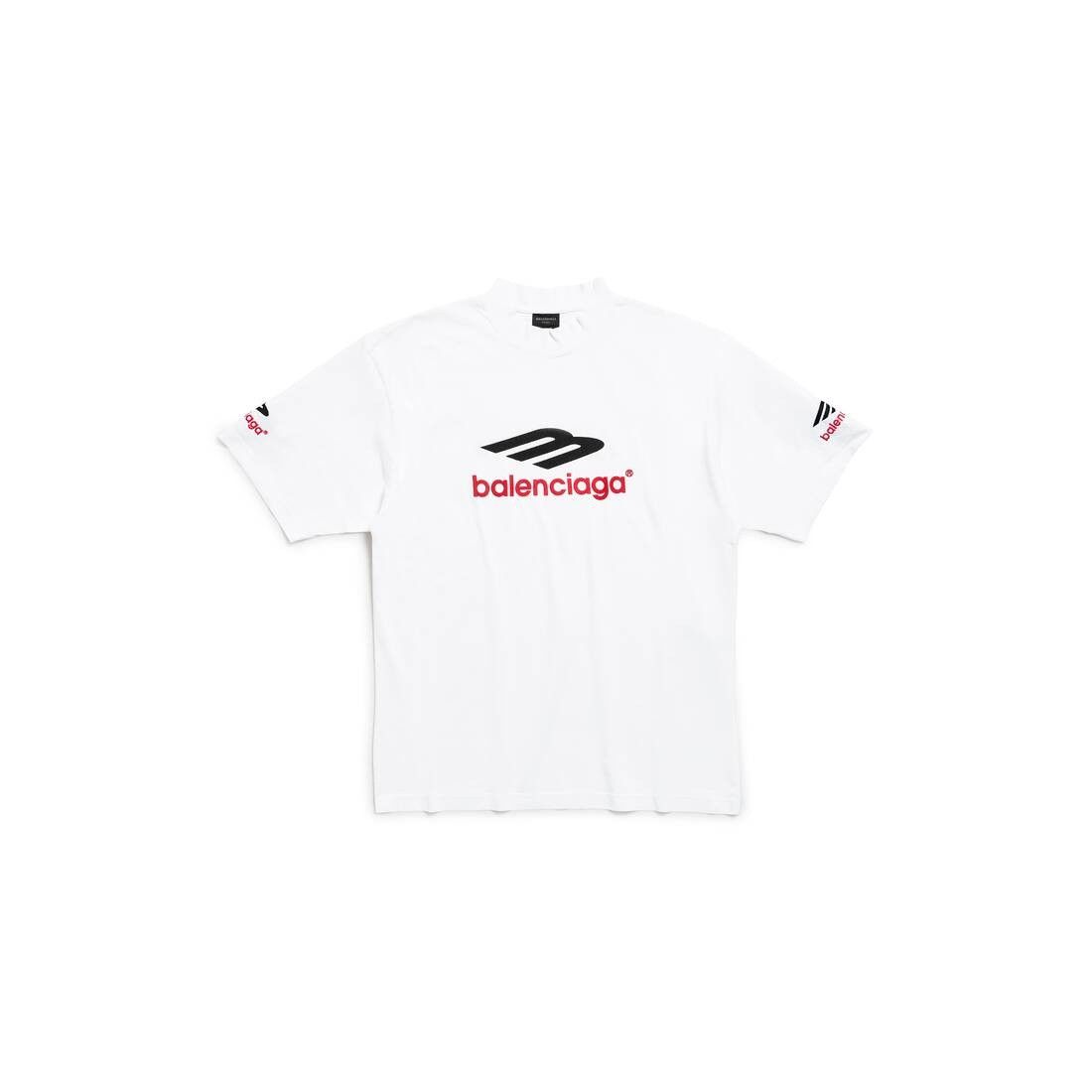 Balenciaga o1srvl11e0425 3B Sports Icon T-Shirt Medium Fit in White Size US S / EU 44-46 / 1 - 1 Thumbnail