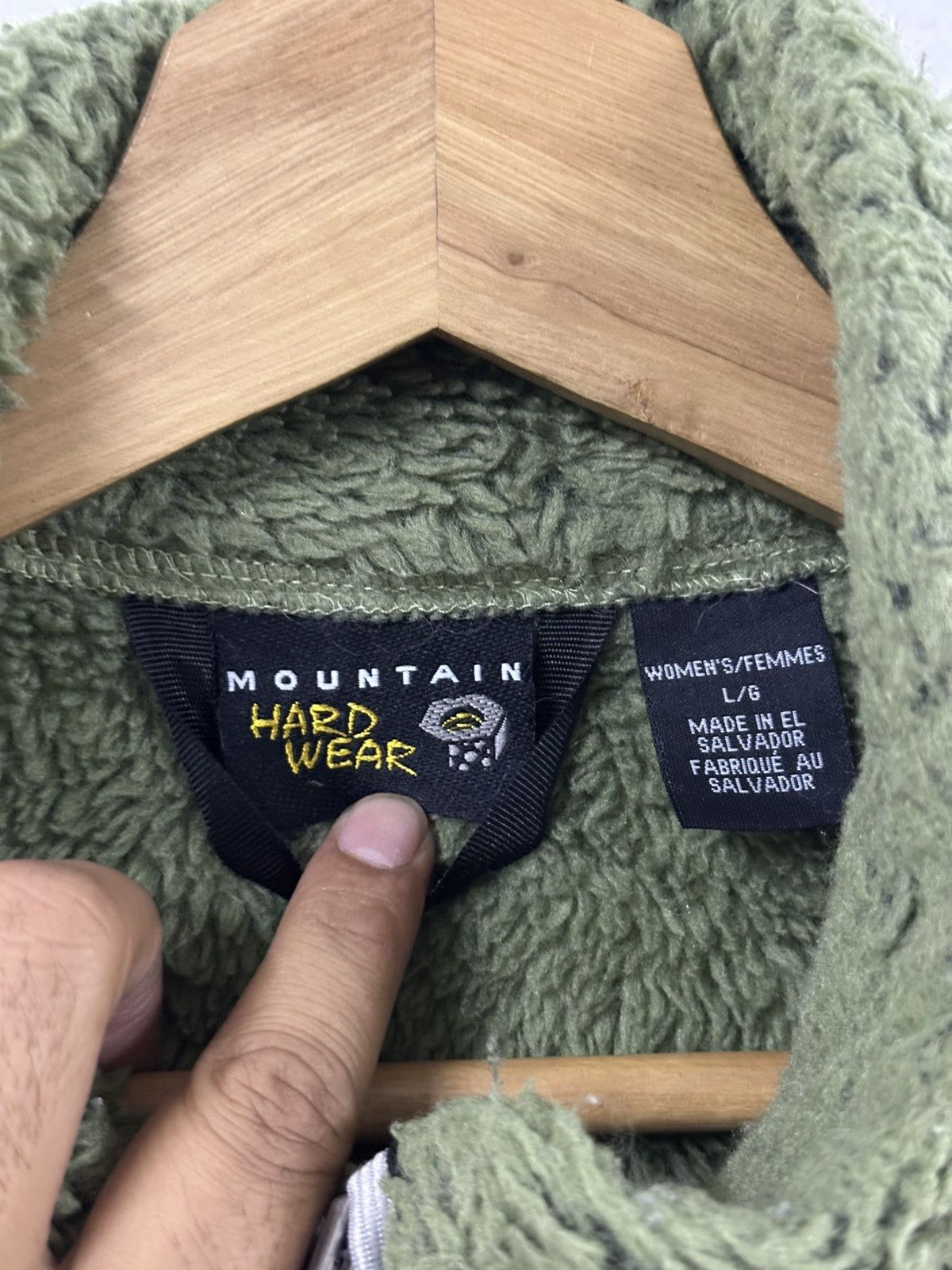 Mountain Hardwear Mountain Hardwear Green Deep-Pile Fleece Zip Jacket Size US S / EU 44-46 / 1 - 4 Thumbnail