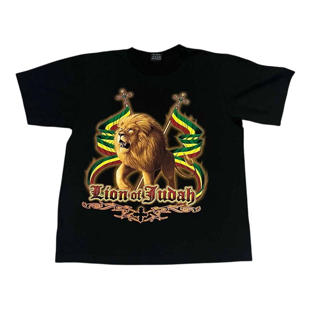 Vintage VINTAGE Lion of Judah Double Sided Print T Shirt Size US M / EU 48-50 / 2 - 1 Thumbnail