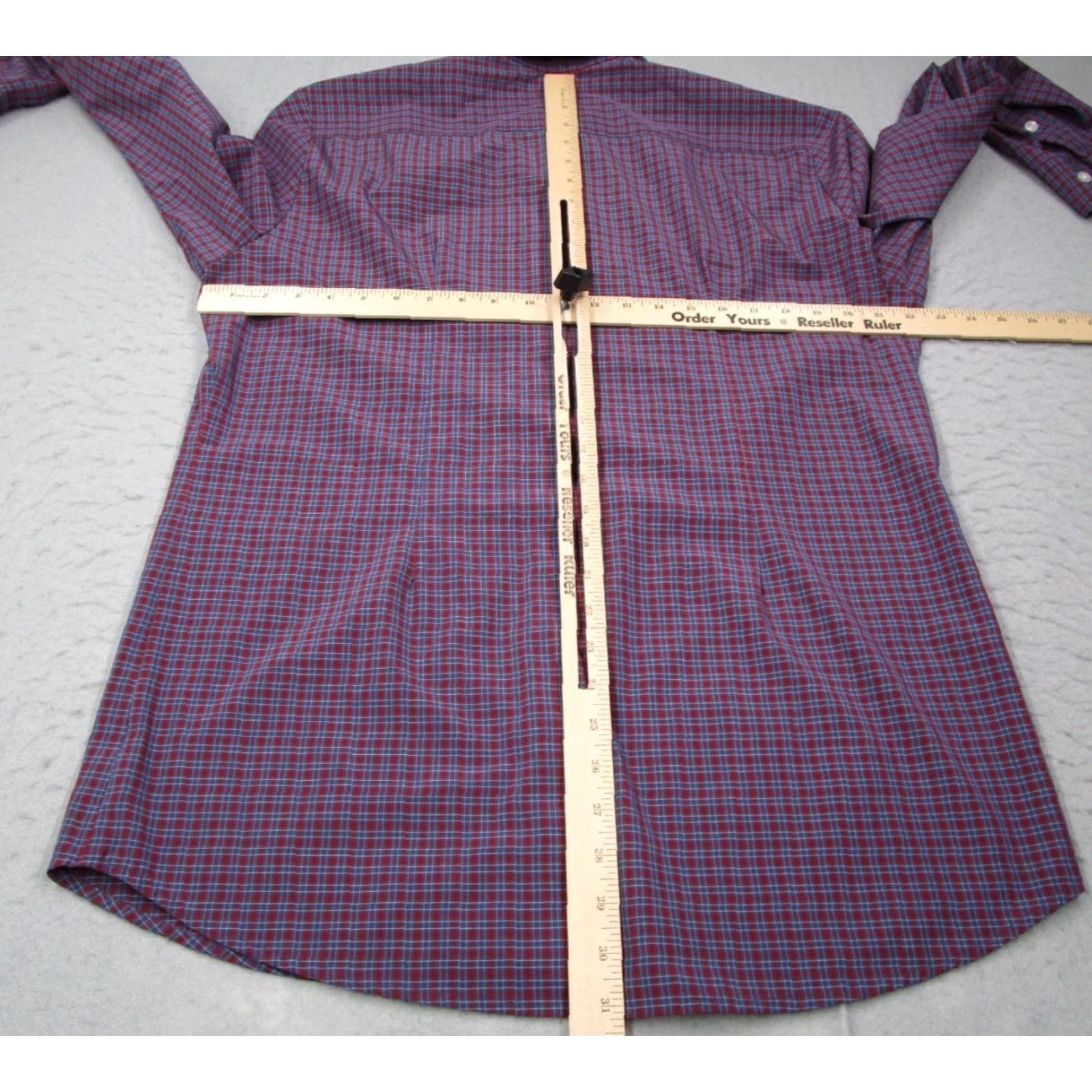 Mizzen+Main Mizzen+Main Shirt Mens XL Trim Red Leeward Check Button-Up Long Sleeve Size US XL / EU 56 / 4 - 5 Thumbnail