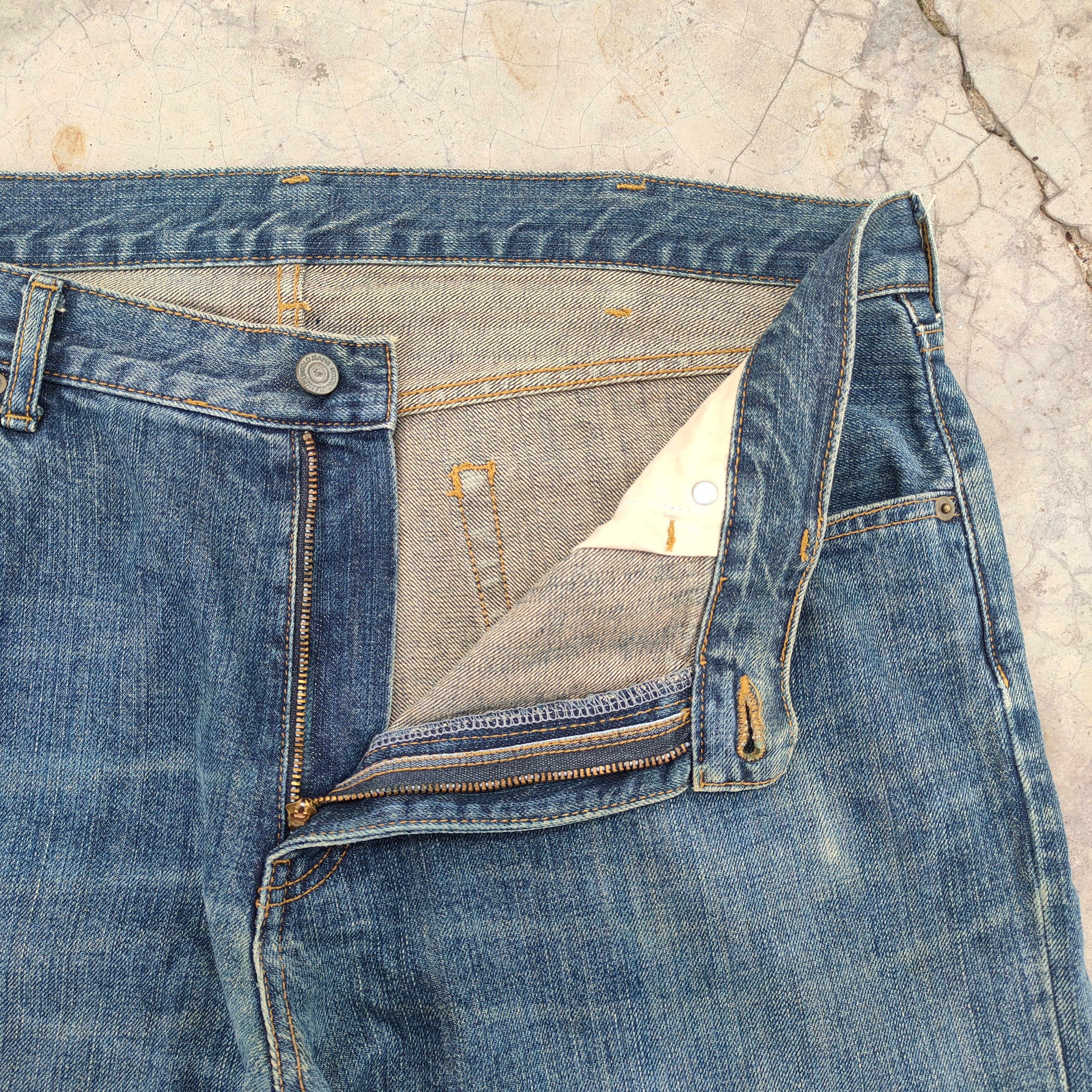 Japanese Brand × Jean × Vintage VINTAGE JAPANESE FADED JEANS DENIM PANTS Size US 40 / EU 56 - 7 Thumbnail