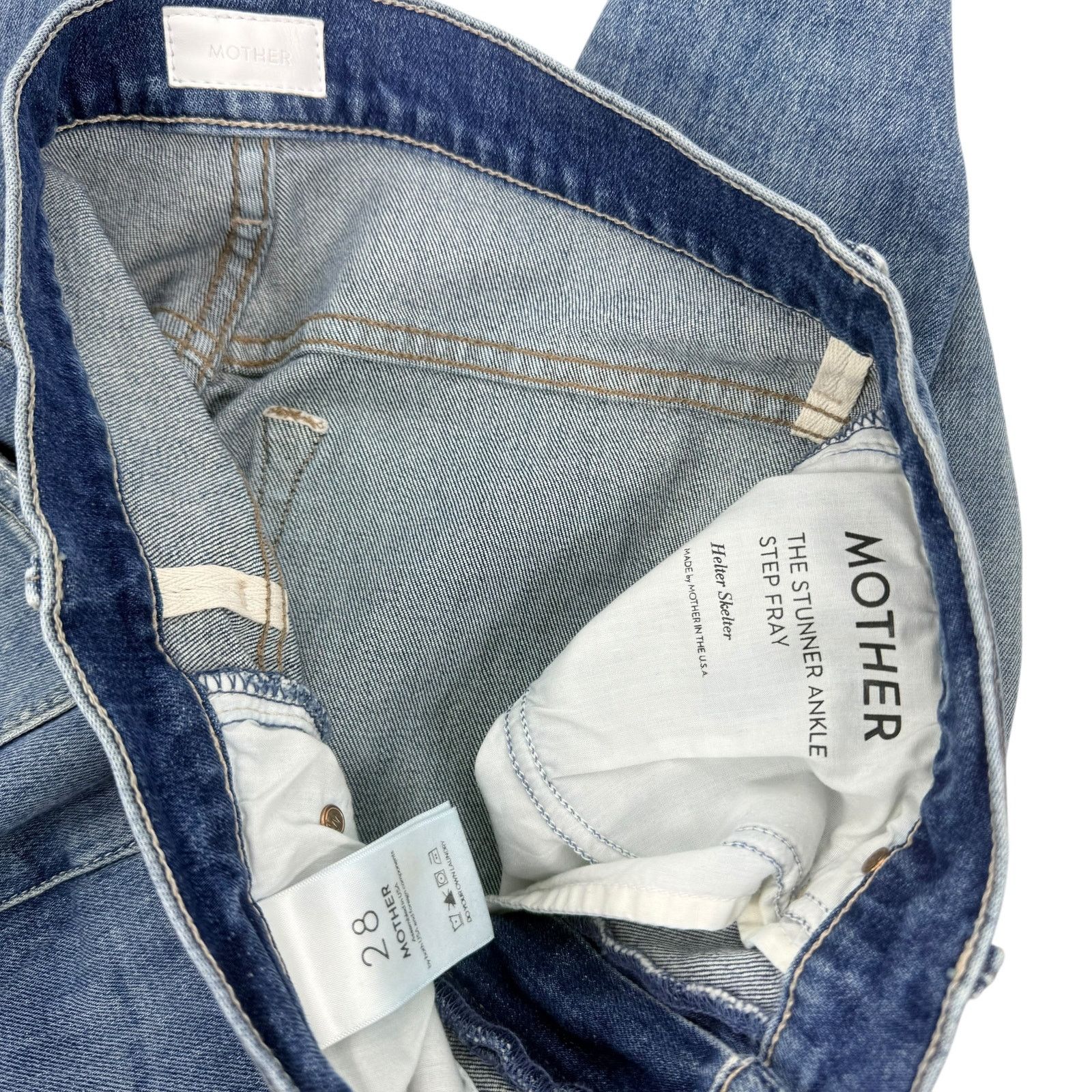 MOTHER Mother The Stunner Ankle Step Fray Helter Skelter Jeans 28 Size 28" / US 6 / IT 42 - 7 Thumbnail
