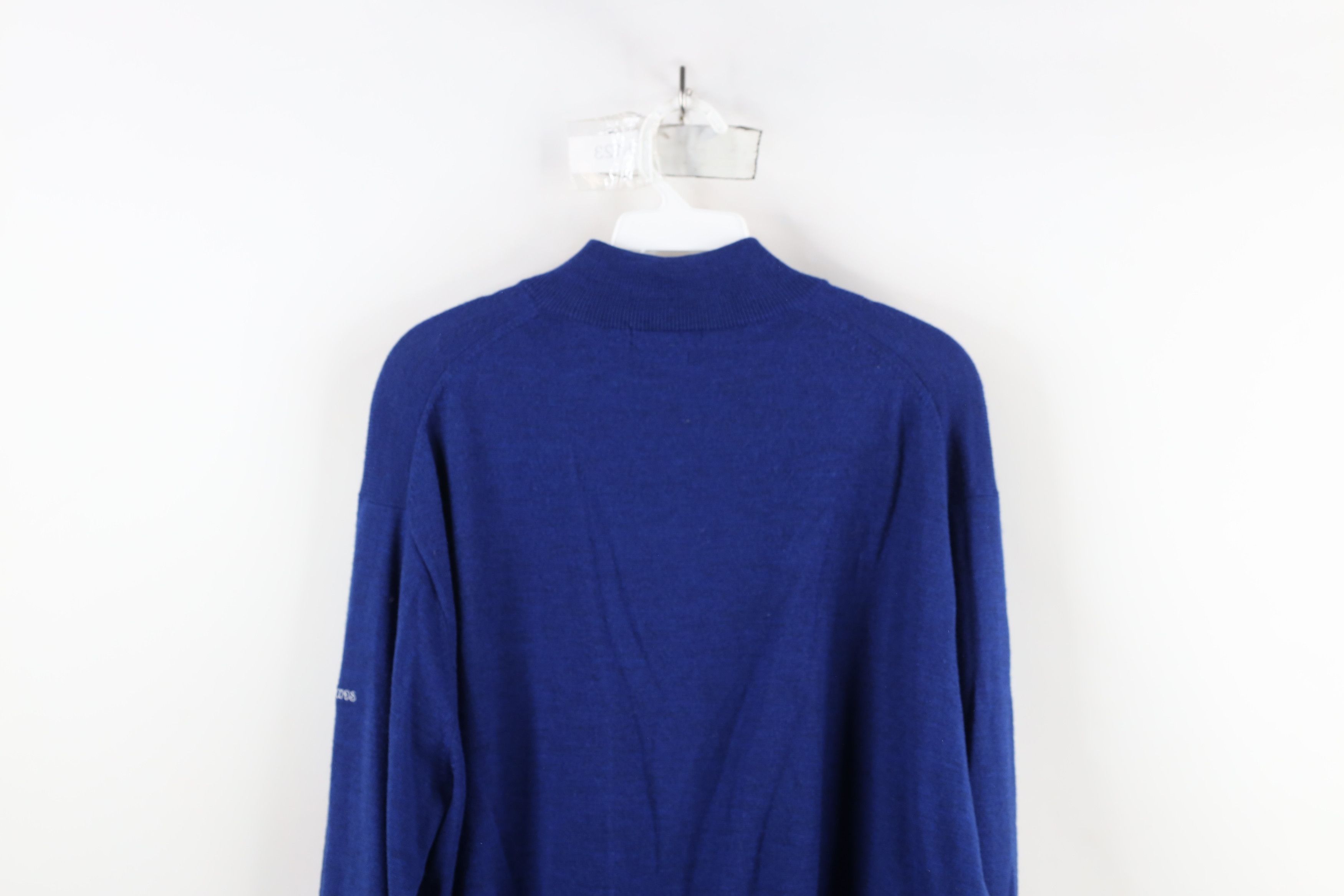 Peter Millar × Vintage Peter Millar Knit Half Zip Pullover Sweater Golfing Blue Size US L / EU 52-54 / 3 - 13 Thumbnail