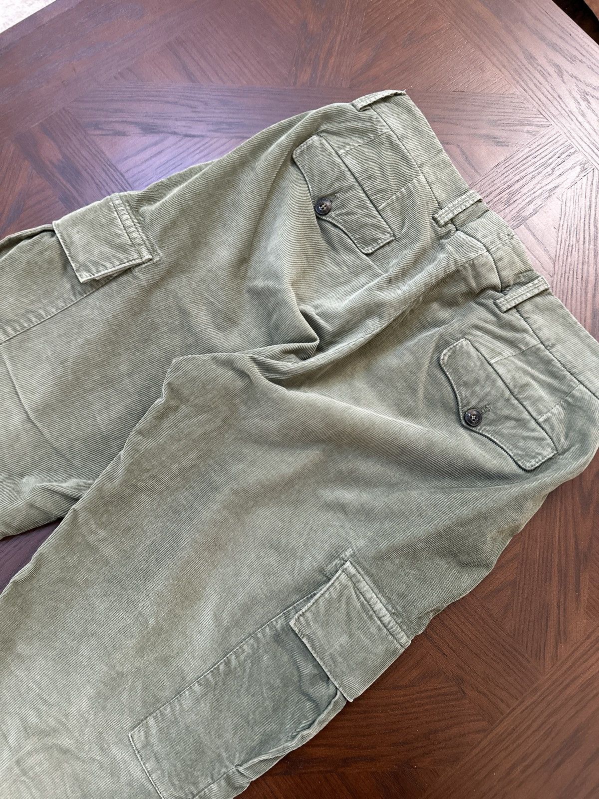 Other Briglia 1949 Easy Fit Cargo Corduroy Trousers Military Green Size US 29 - 7 Thumbnail