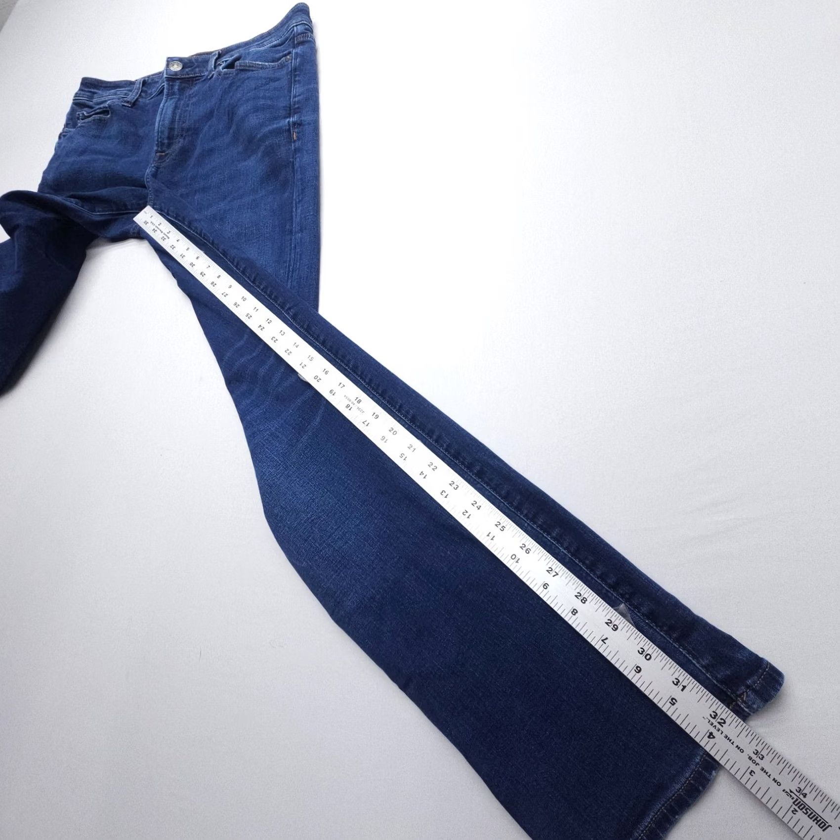 Express Express Jeans Mens Slim Straight 32 x 34 Dark Wash Denim Blue 5-Pocket Stretch Becomes 32x34 jeans Mens Regular Slim Straight Express Brand Size US 32 / EU 48 - 6 Thumbnail