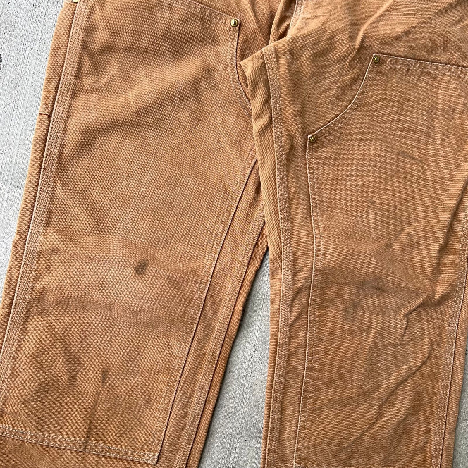 Carhartt × Vintage Carhartt brown double knee work wear carpenter pants Size US 32 / EU 48 - 3 Thumbnail