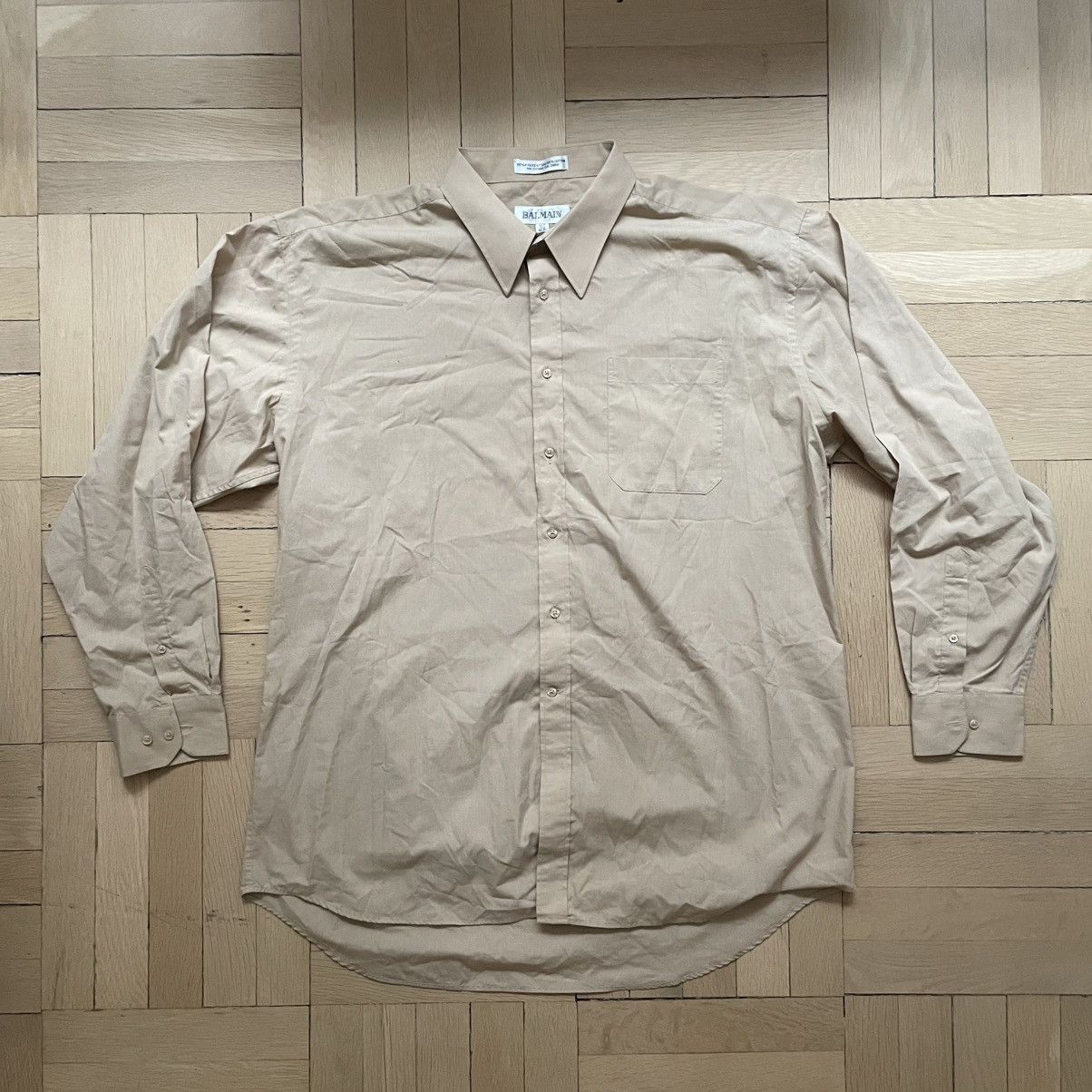 Balmain Vintage Balmain Baggy Button Up Size US XL / EU 56 / 4 - 1 Thumbnail