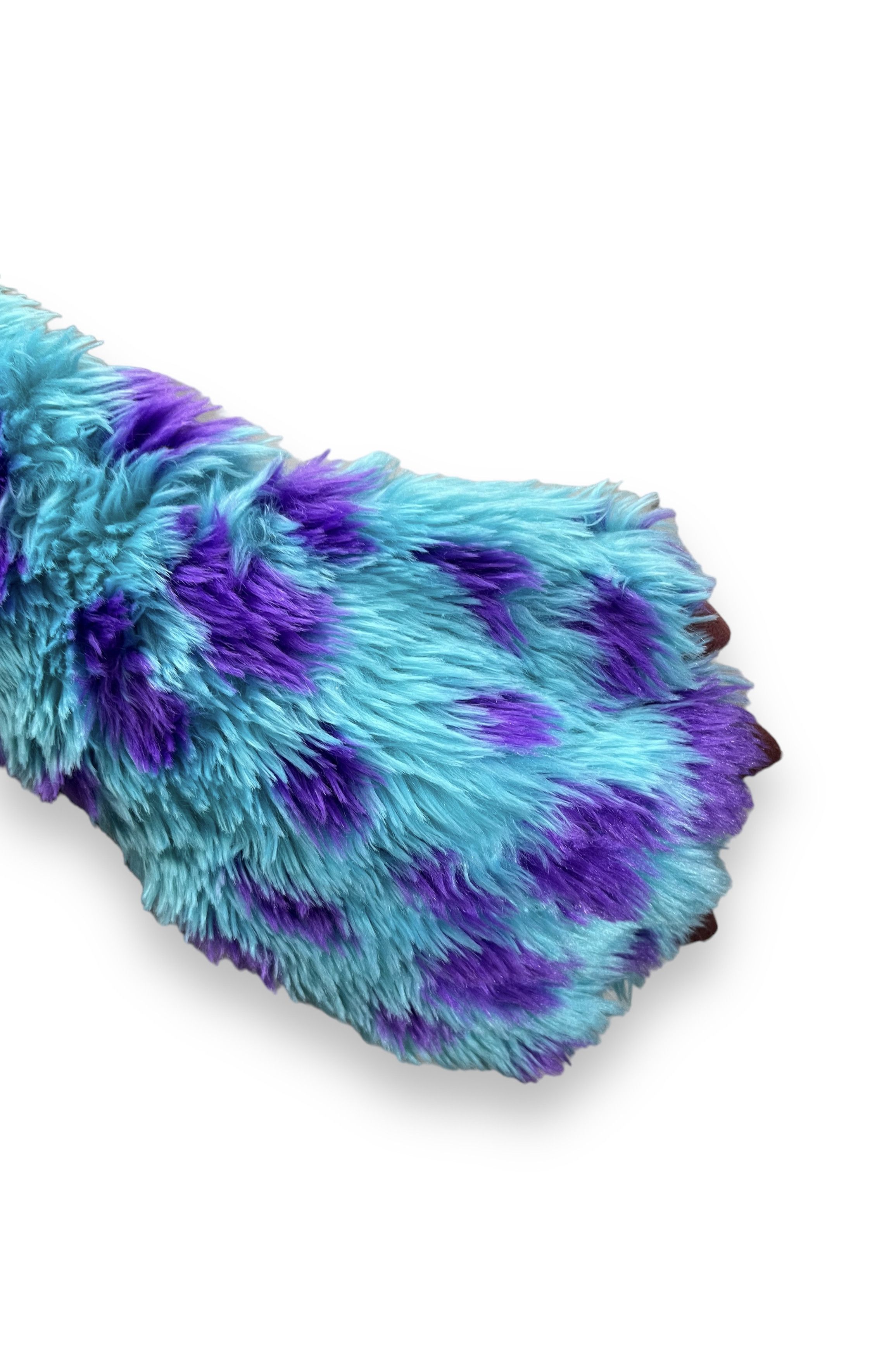 Disney 🔥MONSTERS UNIVERSITY SULLEY Fluffy Hat Scarf Hand Warmer Size ONE SIZE - 8 Thumbnail