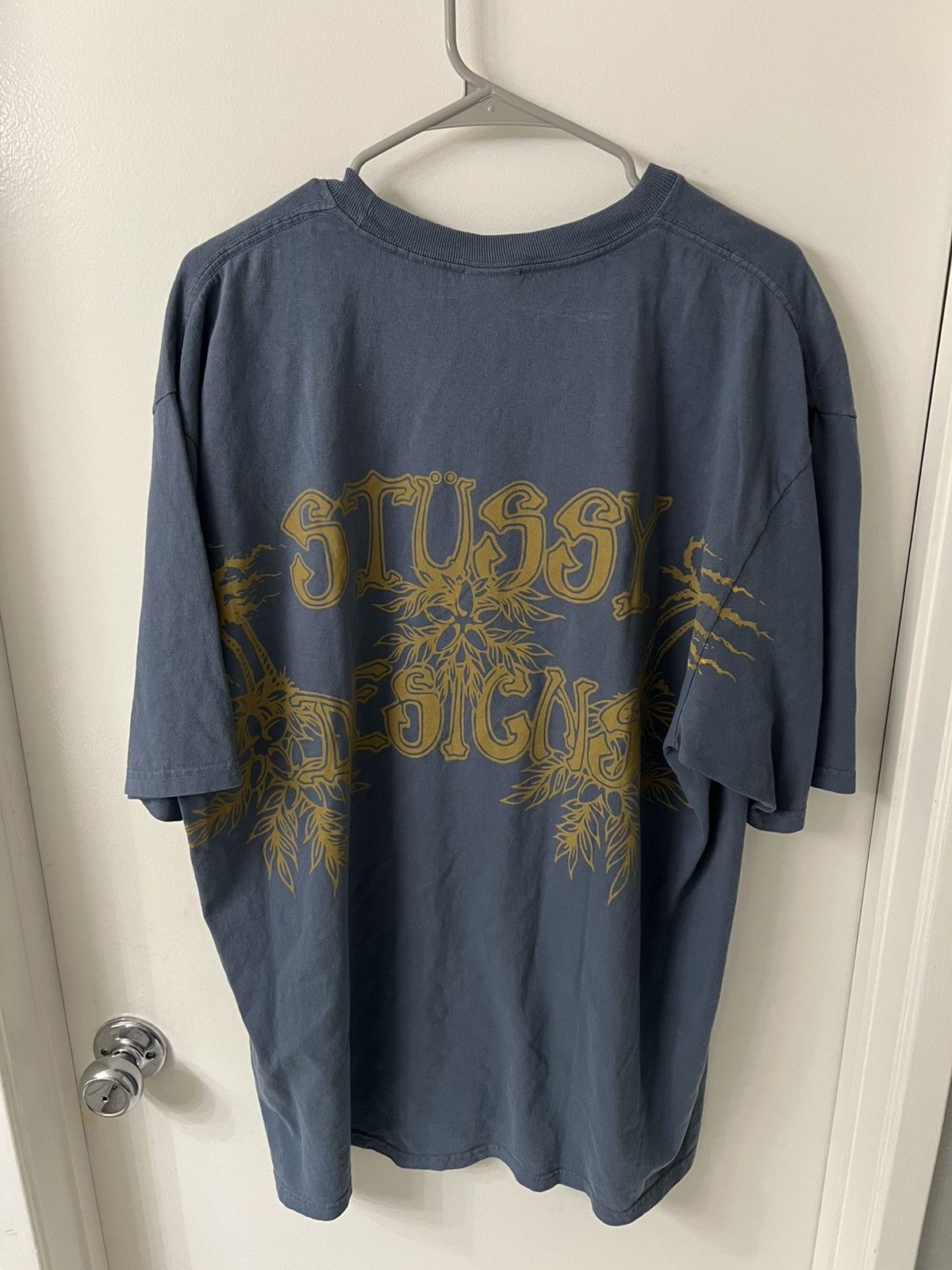 Stussy Stussy wes palms navy tee brand new Size US XL / EU 56 / 4 - 2 Thumbnail