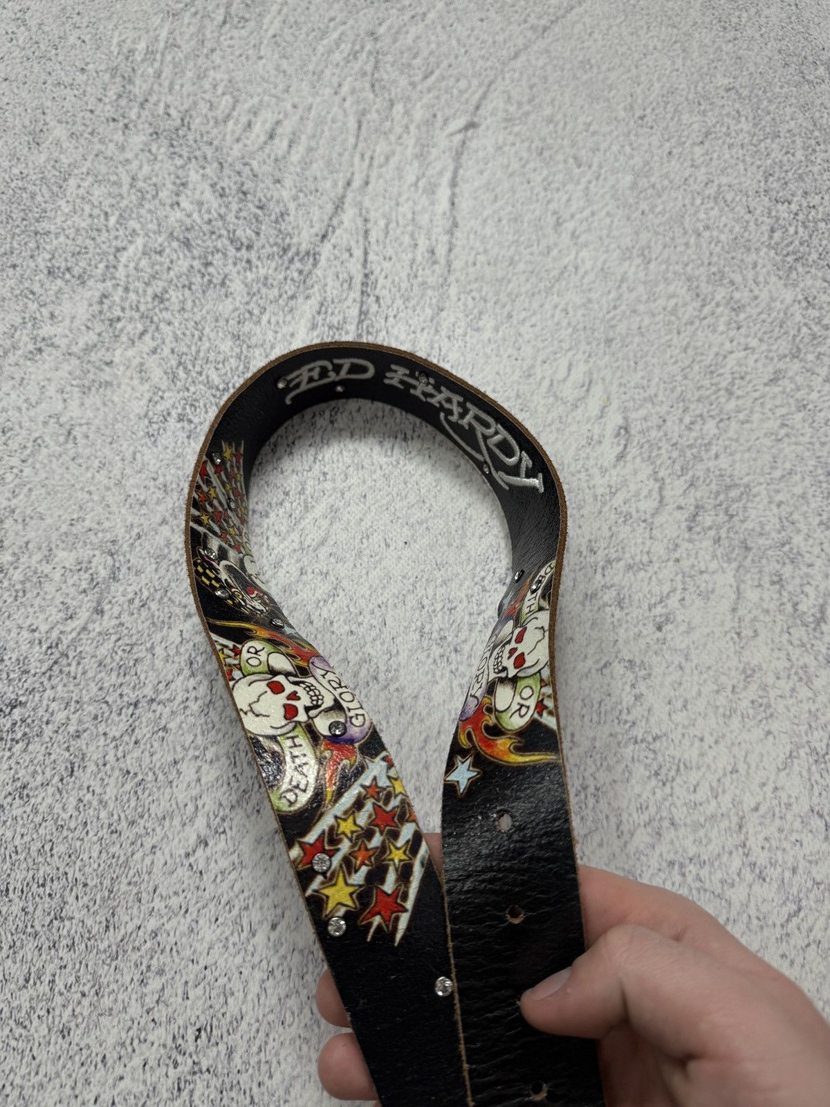 Ed Hardy Vintage Ed Hardy Leather Belt Size ONE SIZE - 10 Thumbnail