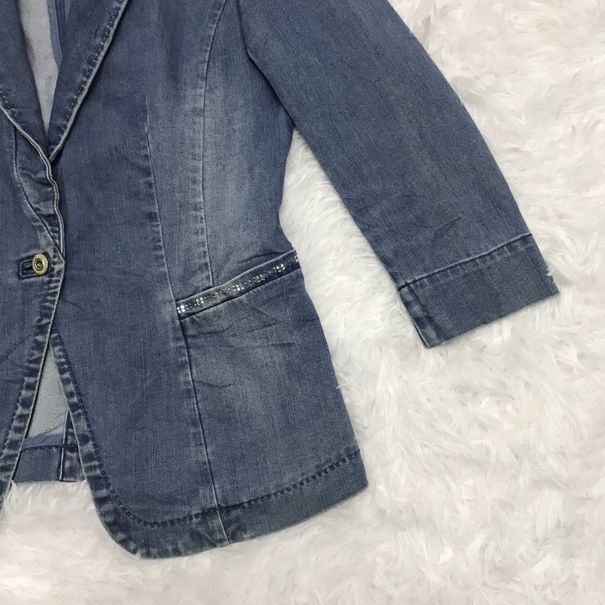 Japanese Brand Only jeans made with swarovski jacket Size XS / US 0-2 / IT 36-38 - 4 Thumbnail