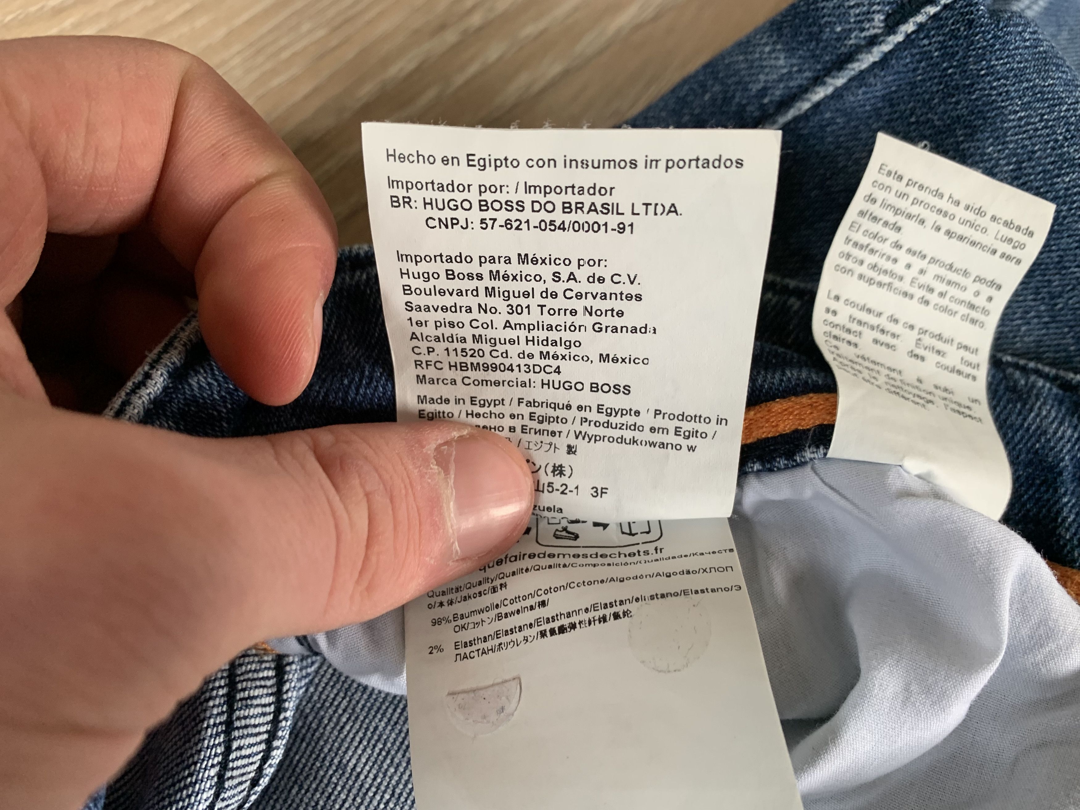 Hugo Boss Hugo Boss Delano Stretch Distressed Jeans Size US 34 / EU 50 - 12 Thumbnail