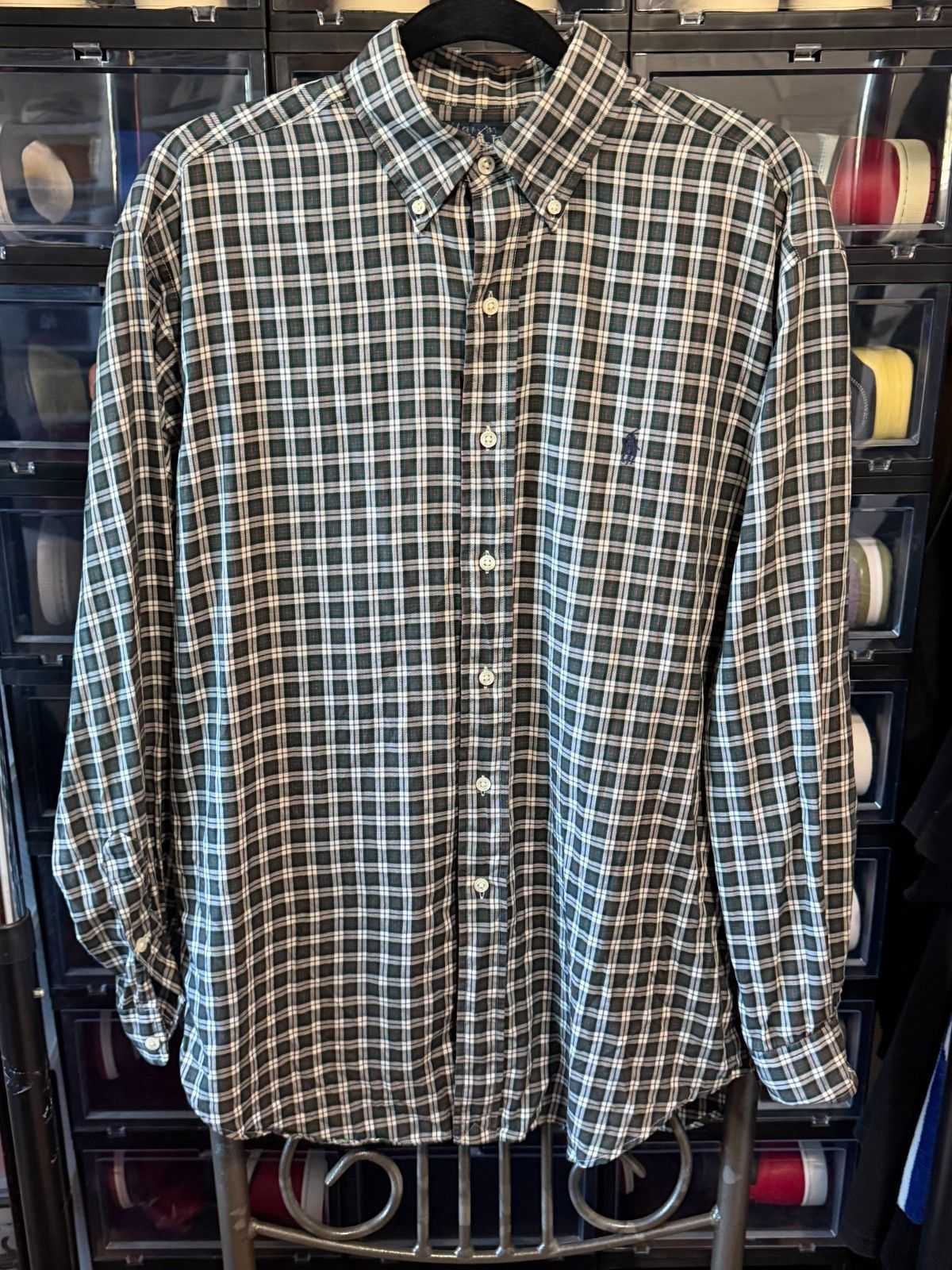 Polo Ralph Lauren Polo Ralph Lauren Blake Button Shirt Small Plaid Green Size US S / EU 44-46 / 1 - 1 Thumbnail