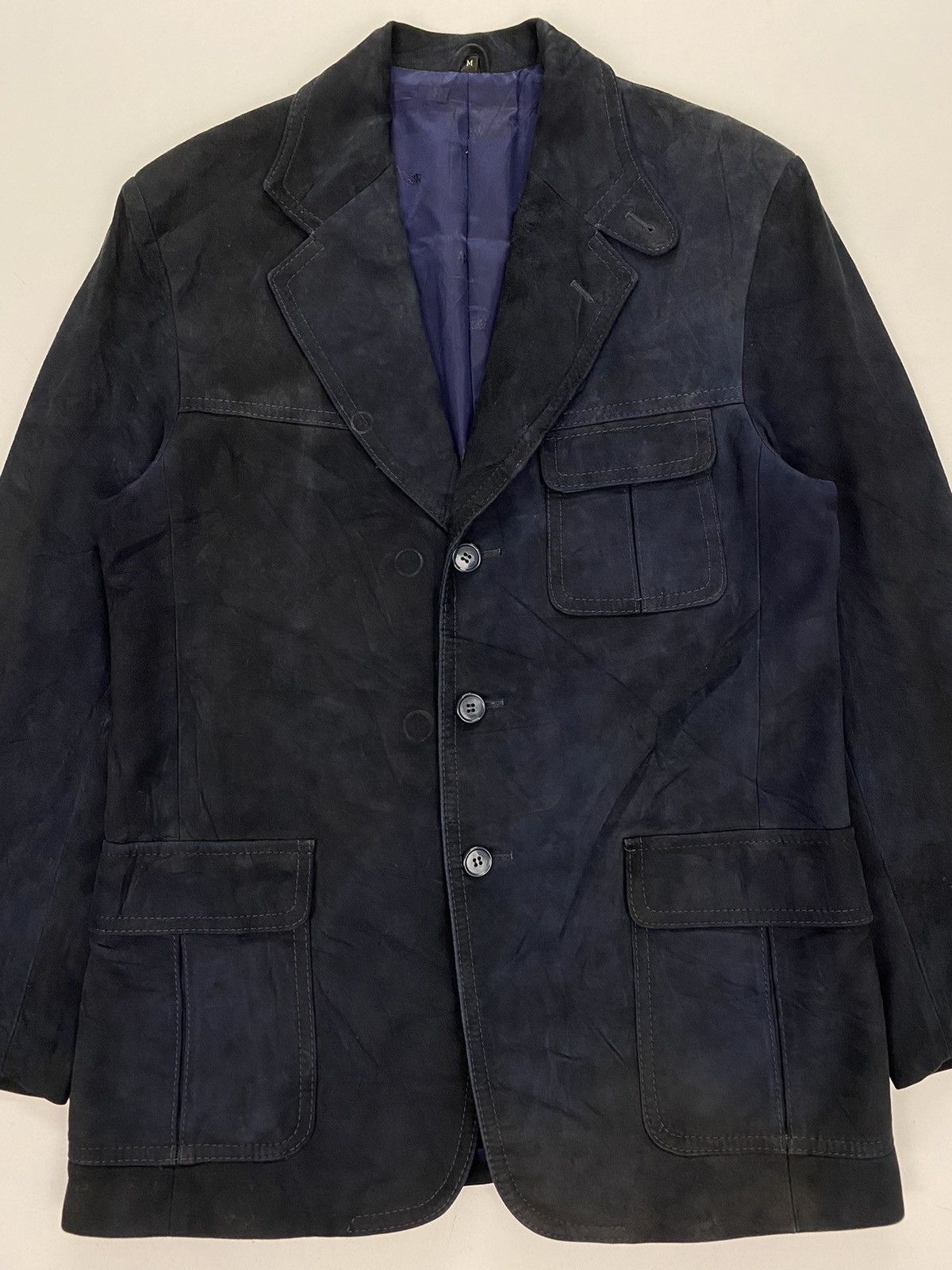 Japanese Brand × Vintage Vintage Angel Leather Dirty Suede Leather Jacket Size US S / EU 44-46 / 1 - 3 Thumbnail
