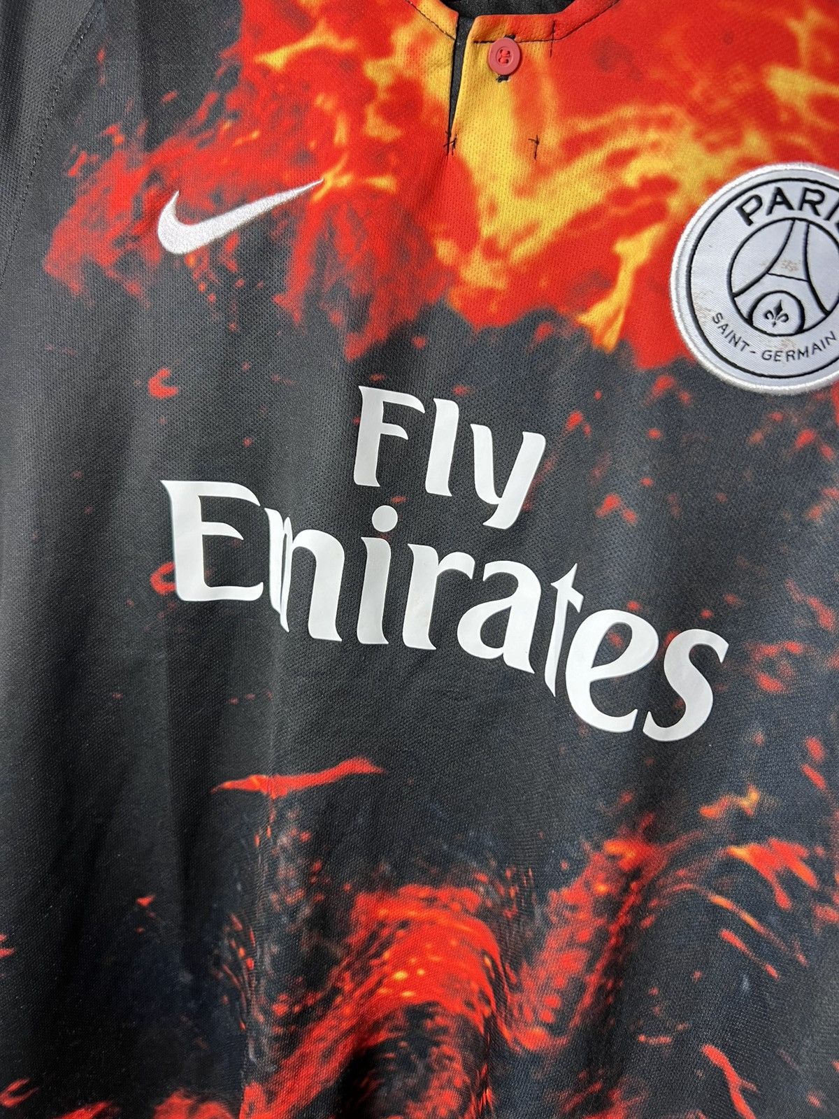 Other Nike Paris Saint-Germain Flame All Over Printed Jersey Size US M / EU 48-50 / 2 - 4 Thumbnail