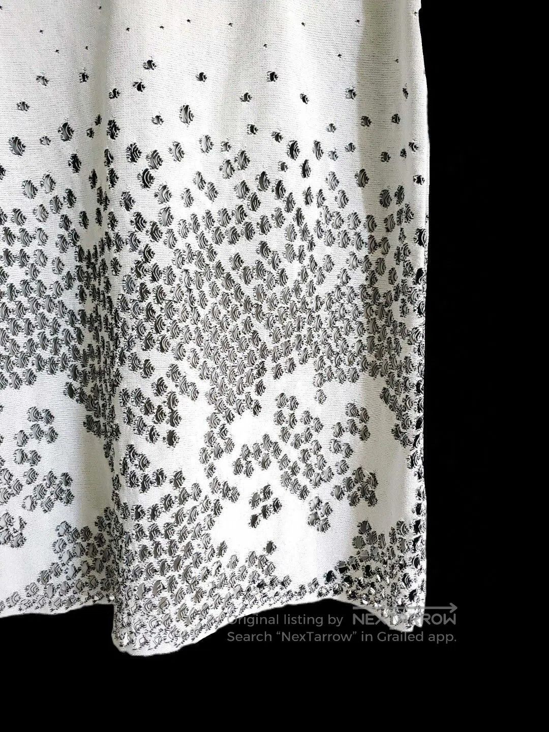 Dior dior black and white knit midi skirt. Size US 27 - 6 Thumbnail