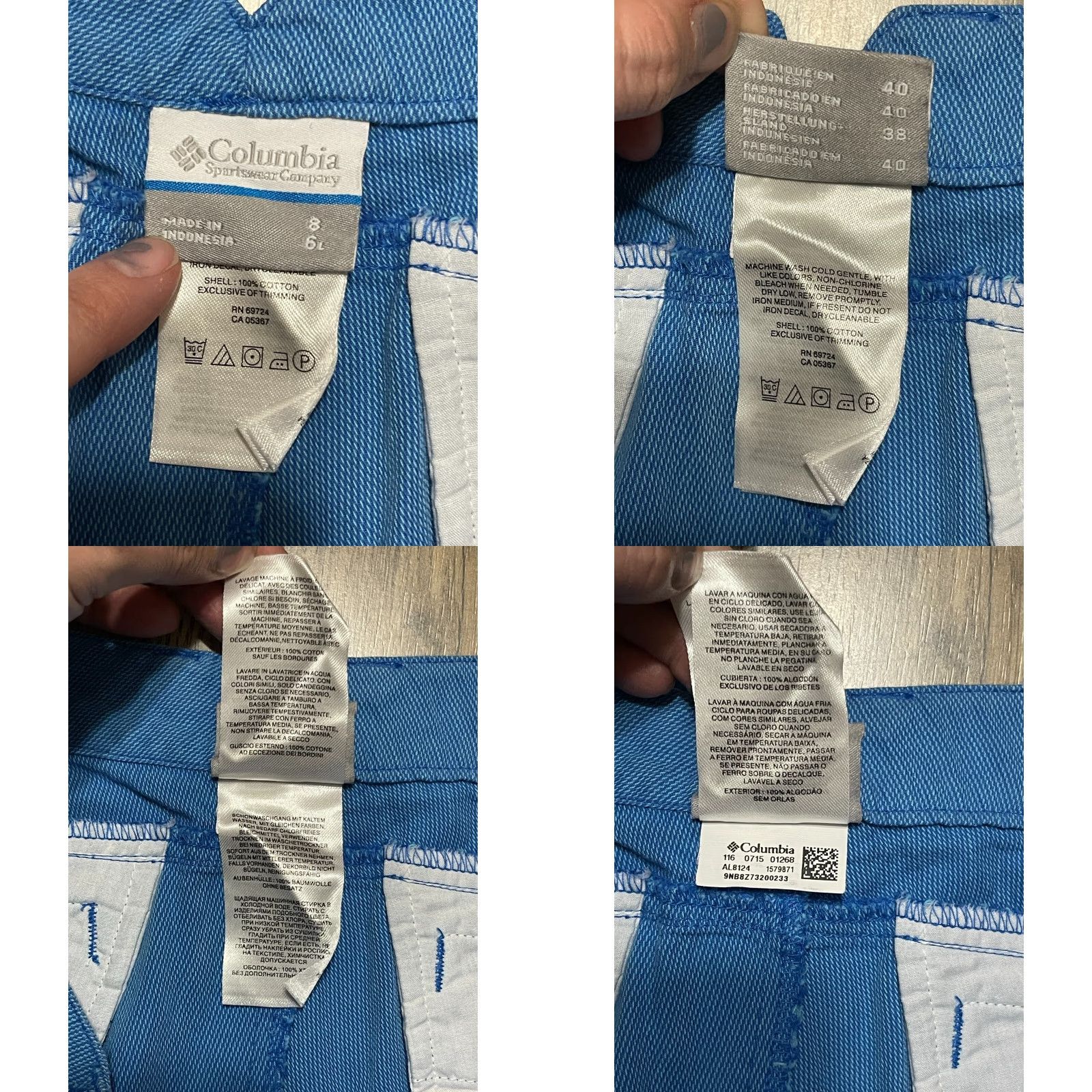 Vintage Columbia Shorts Women's 8 Blue Flat Front Pockets Casual Modern Chino Size US 8 / IT 38 - 8 Thumbnail
