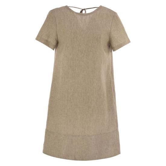 PESERICO Women Mid Skirts S02182 BEIGE