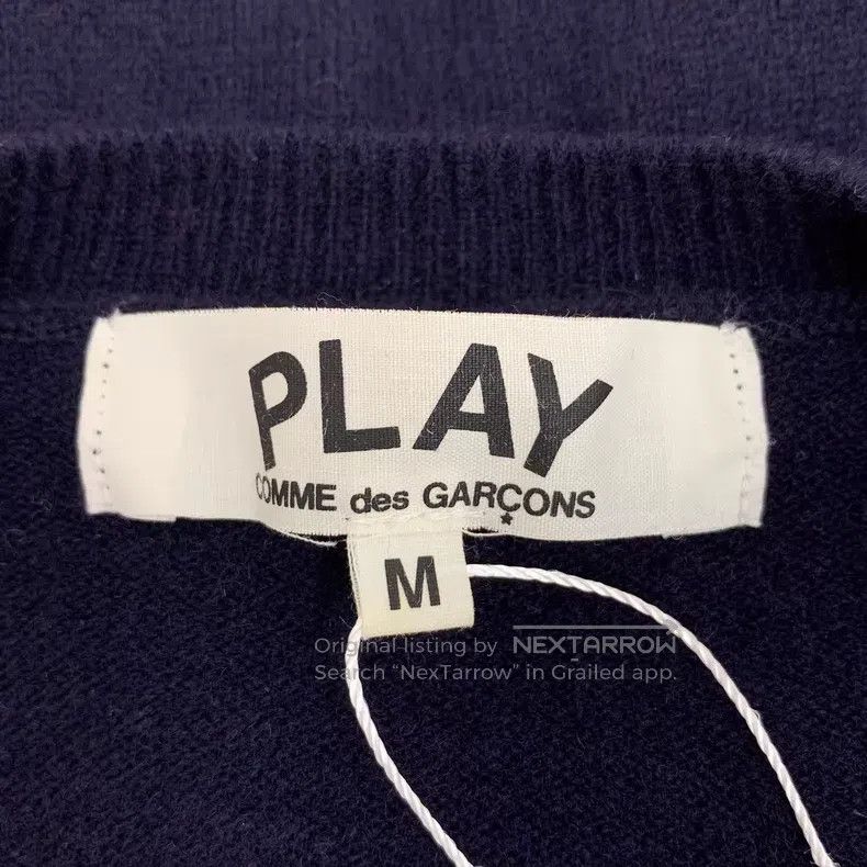 Comme des Garcons Comme Des Garcons Dark Blue Love Embroidery Wool Single-br Size M / US 6-8 / IT 42-44 - 5 Thumbnail