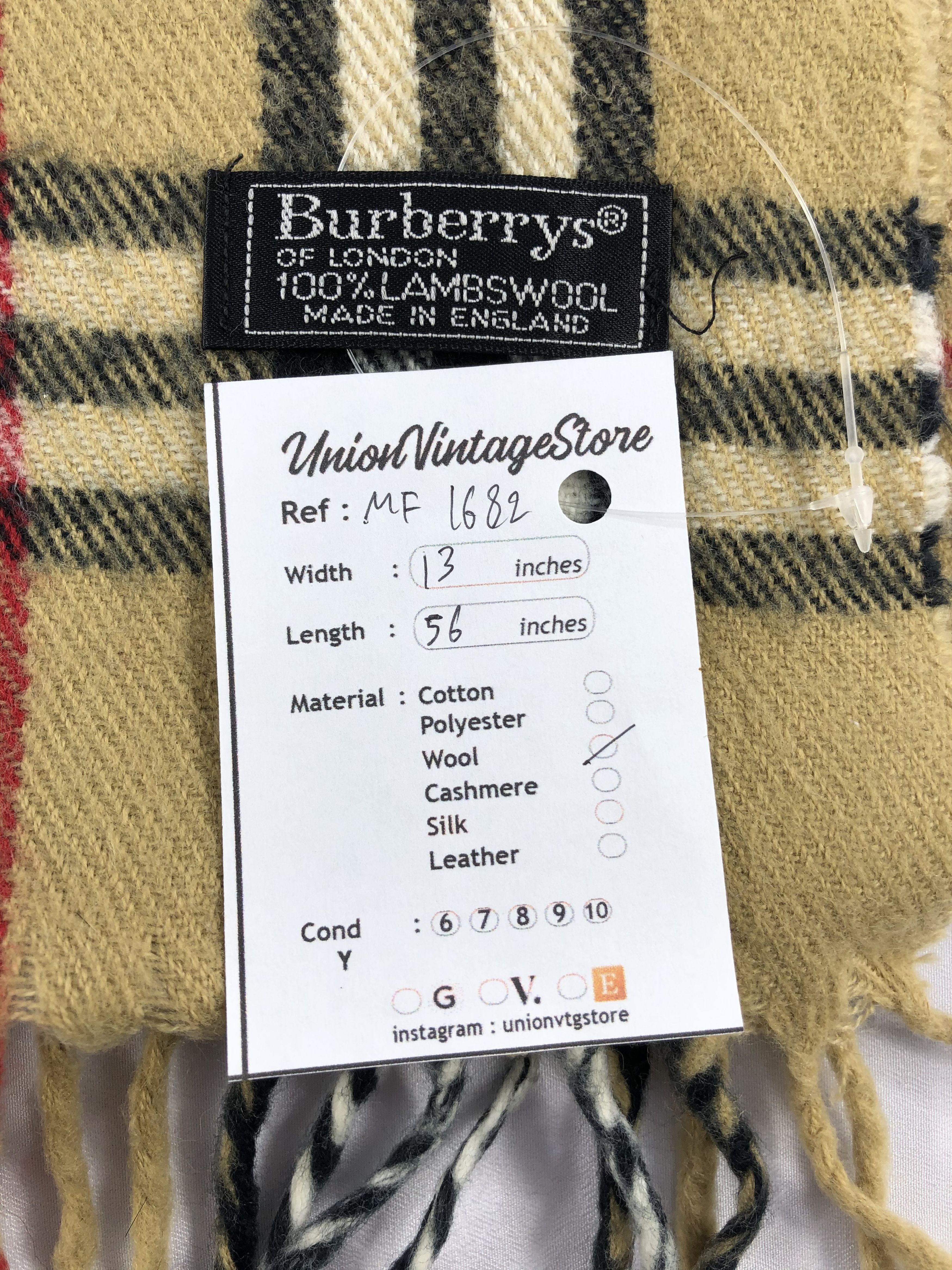 Burberry Vintage Burberry Scarf/Muffler/Neckwear MF1682 Size ONE SIZE - 5 Thumbnail
