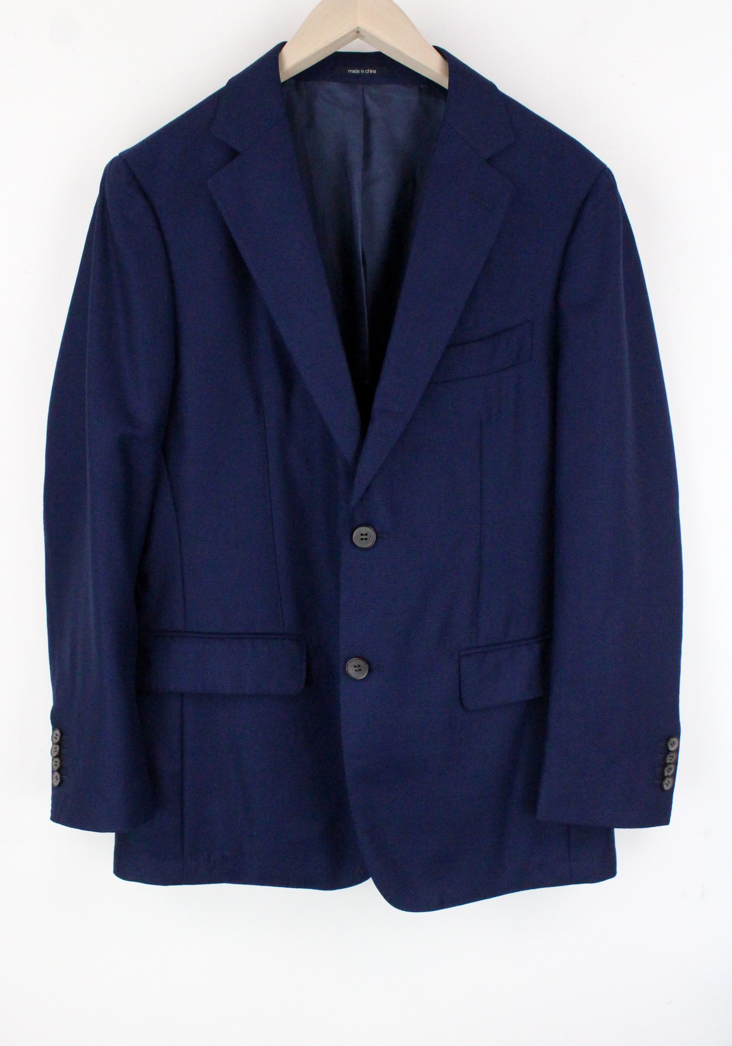 image of Suitsupply San Francisco Uk40S Pure Wool Navy Blue Blazer 64091, Men's