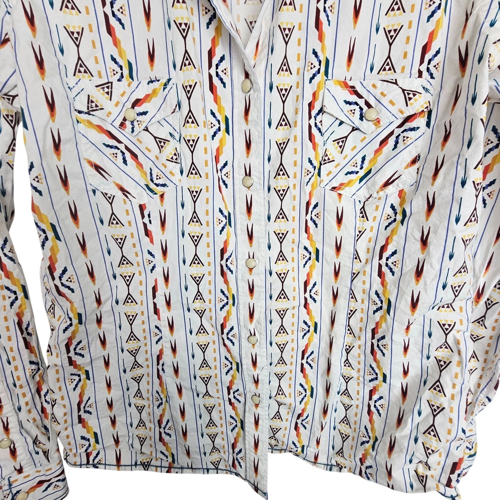 Panhandle Slim Panhandle Rough StockWomens Western Shirt Snap Front Size M Size M / US 6-8 / IT 42-44 - 3 Thumbnail