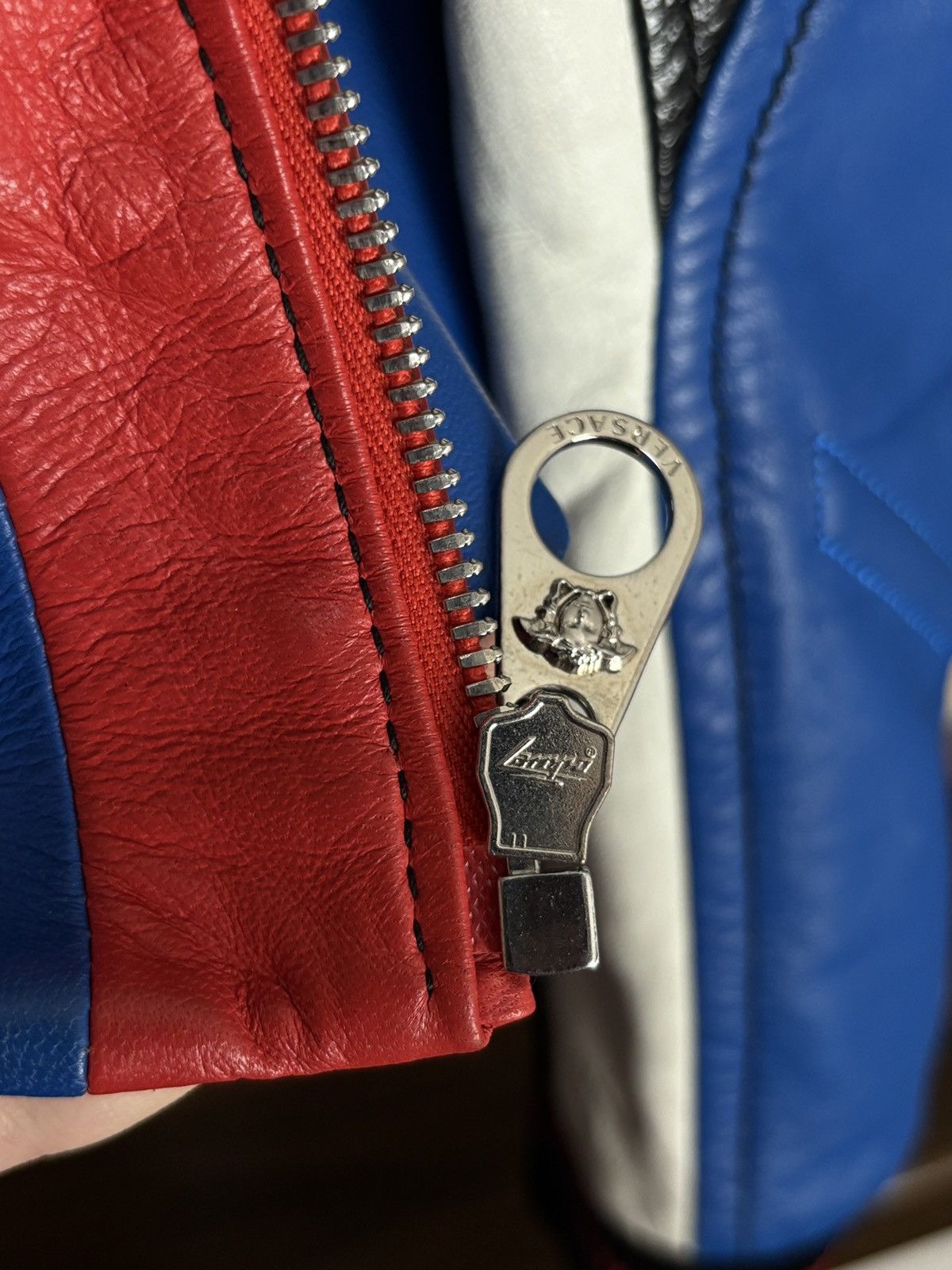 Versace Versace Leather Biker Moto Jacket Designer Gigi Hadid Size L / US 10 / IT 46 - 13 Thumbnail