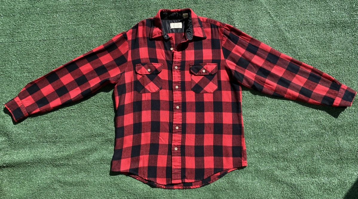 Sears VTG 80’s Sears Buffalo Plaid Acrylic Flannel Shirt Medium Size US M / EU 48-50 / 2 - 2 Thumbnail