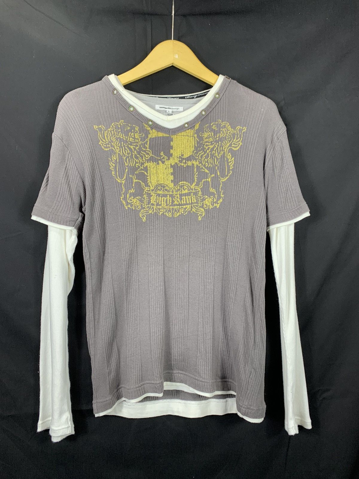 Hysteric Glamour 2in1 double layers poem distressed tshirts Size US M / EU 48-50 / 2 - 1 Thumbnail