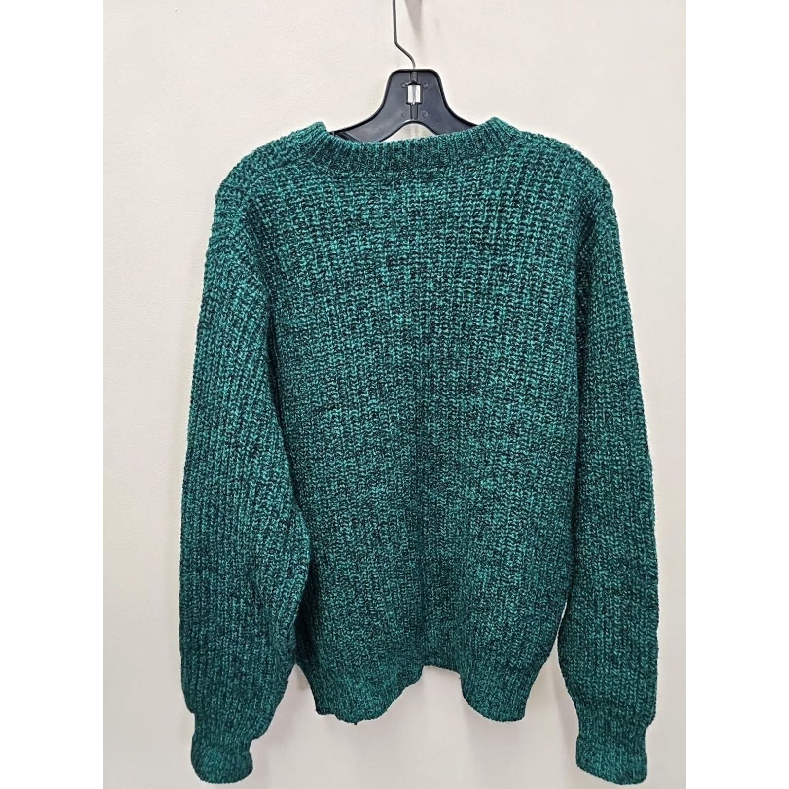 Vintage VINTAGE LL Bean Sweater Crewneck Green Womens Large Knit Wool Blend 80s 70s 80s FISHERMAN Pattern Solid Size L / US 10 / IT 46 - 4 Thumbnail