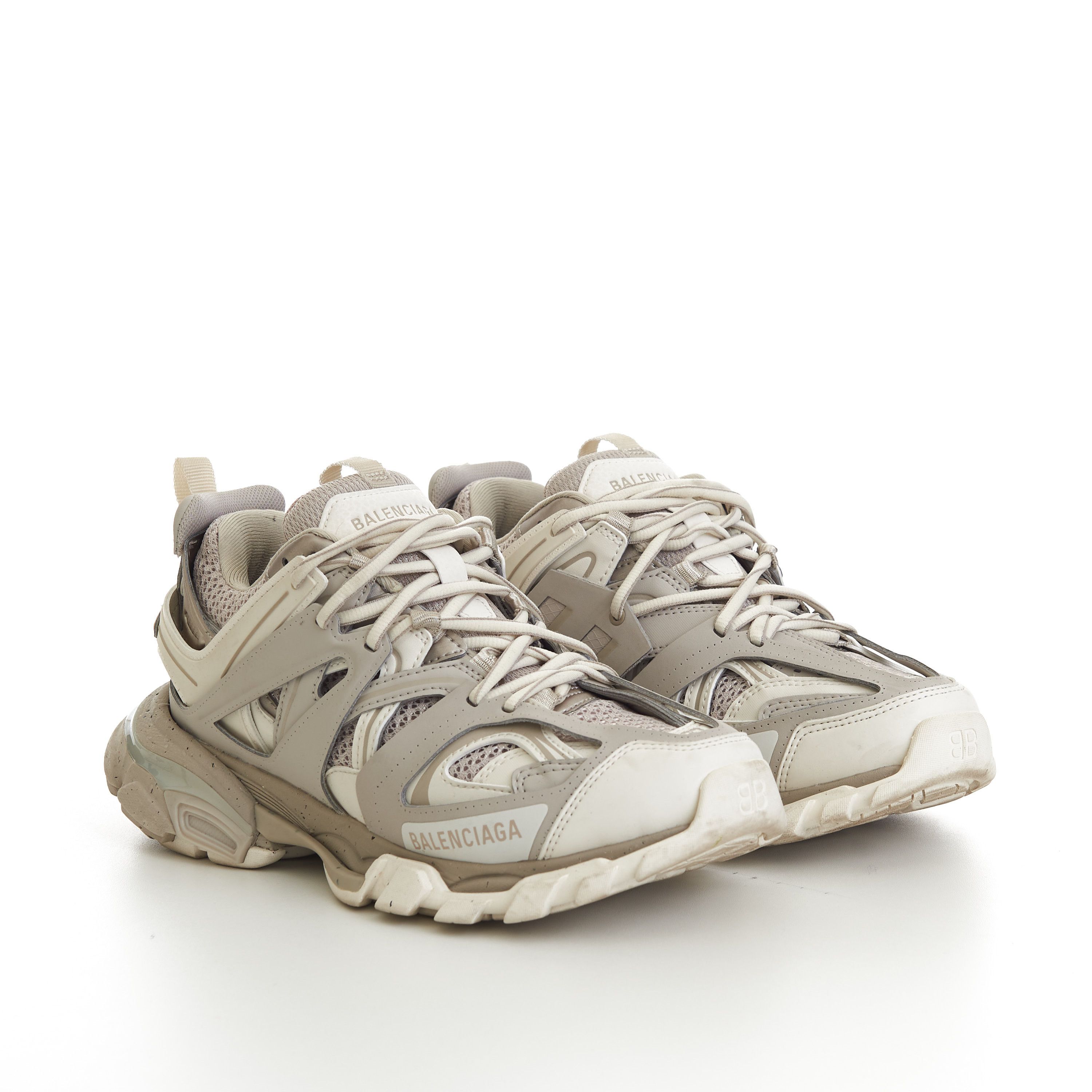 Balenciaga Women's Track Sneaker In Light Beige Mesh & Nylon Size US 7 / IT 37 - 1 Thumbnail