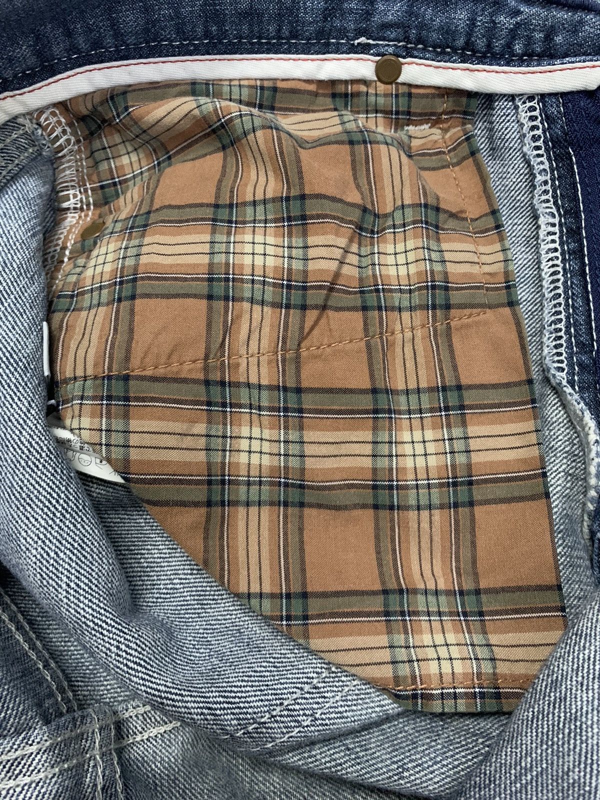 Jun Takahashi Vintage Y2K Uniqlo S002 Faded Loose Fit Distressed Jeans Size US 32 / EU 48 - 6 Thumbnail