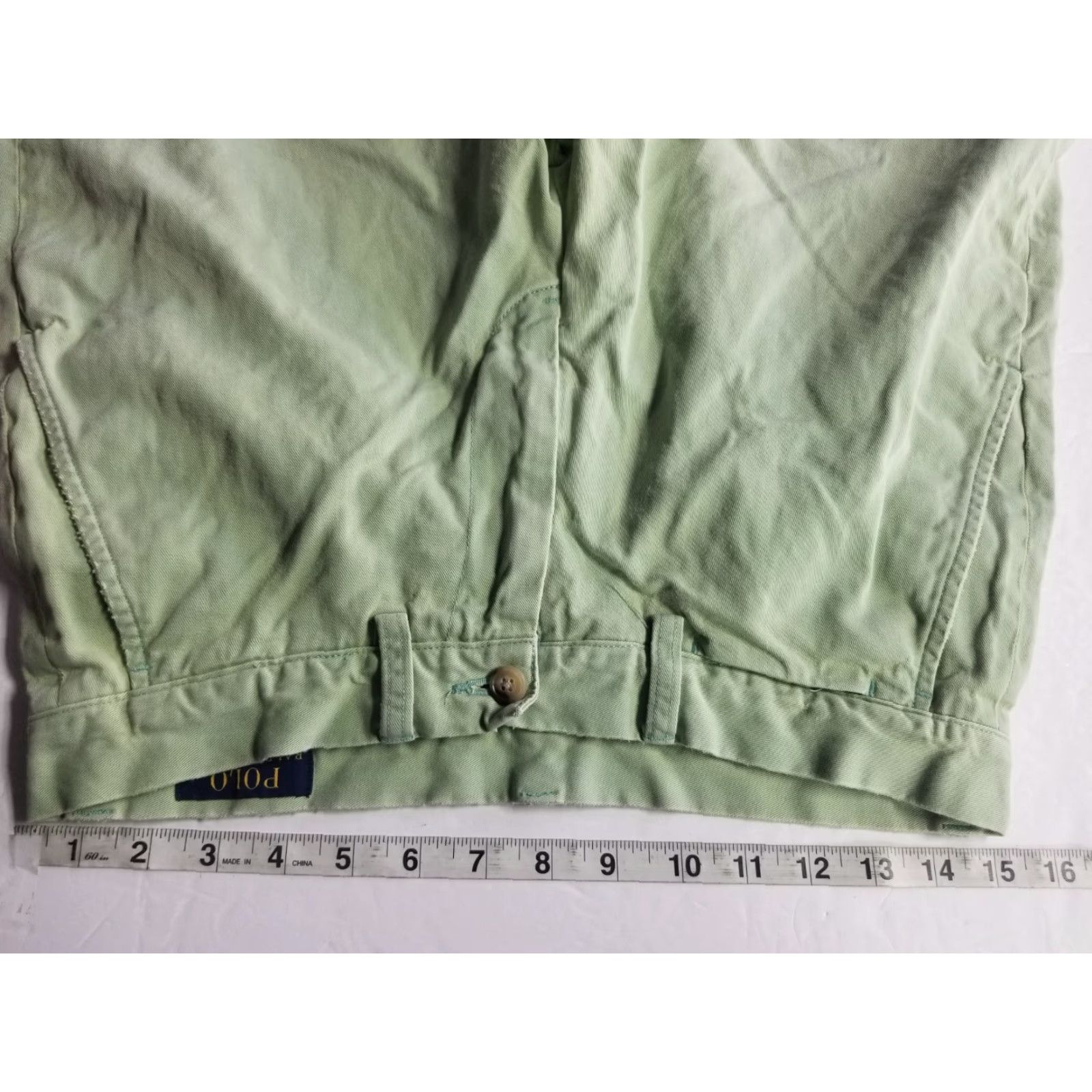 Ralph Lauren Ralph Lauren Polo Sport Cotton Green Chino Shorts Women Size 29 Size 29" - 3 Thumbnail