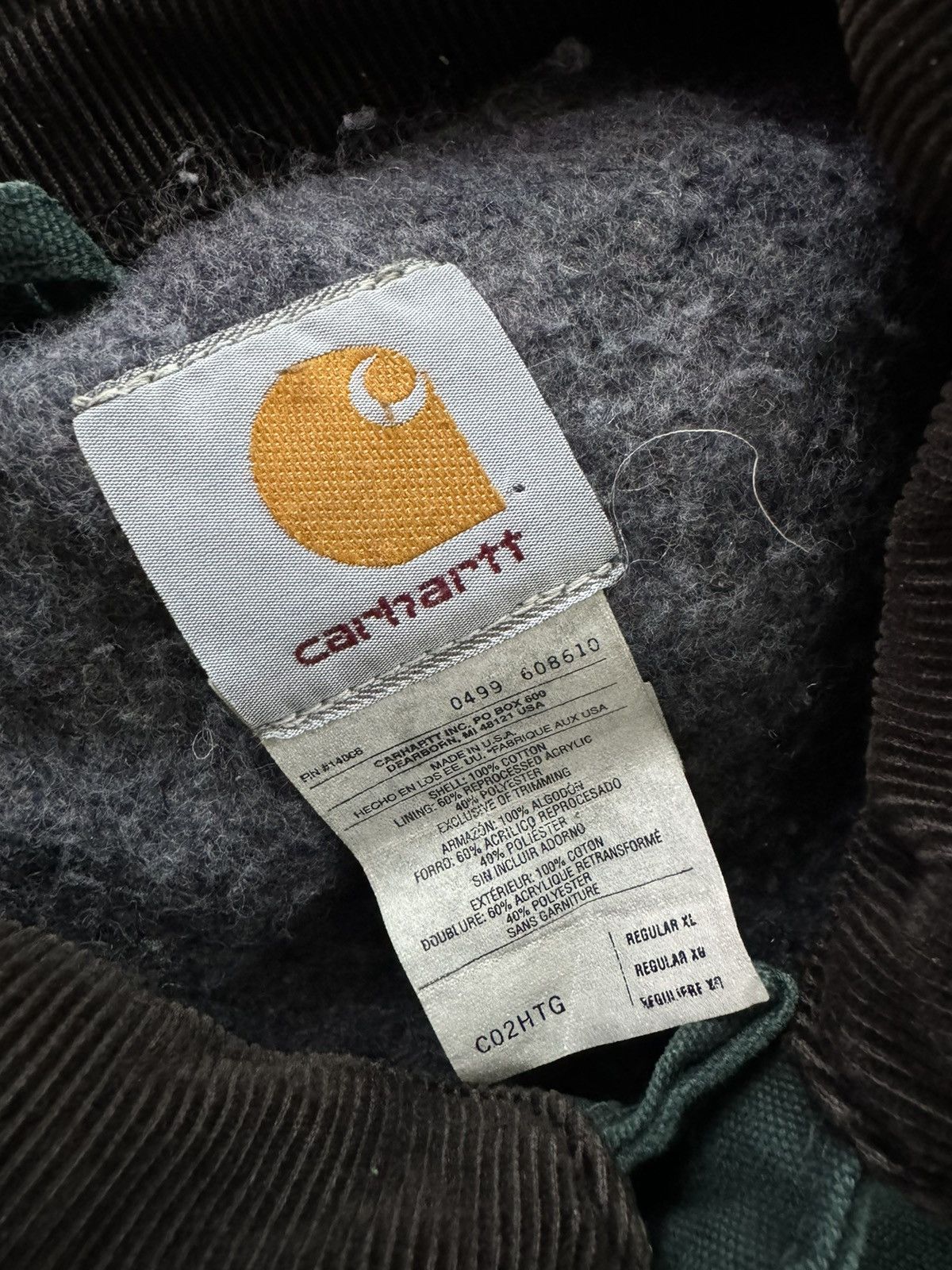 Carhartt Vintage 90-s Carhartt C02HTG green jacket Size US XL / EU 56 / 4 - 3 Thumbnail