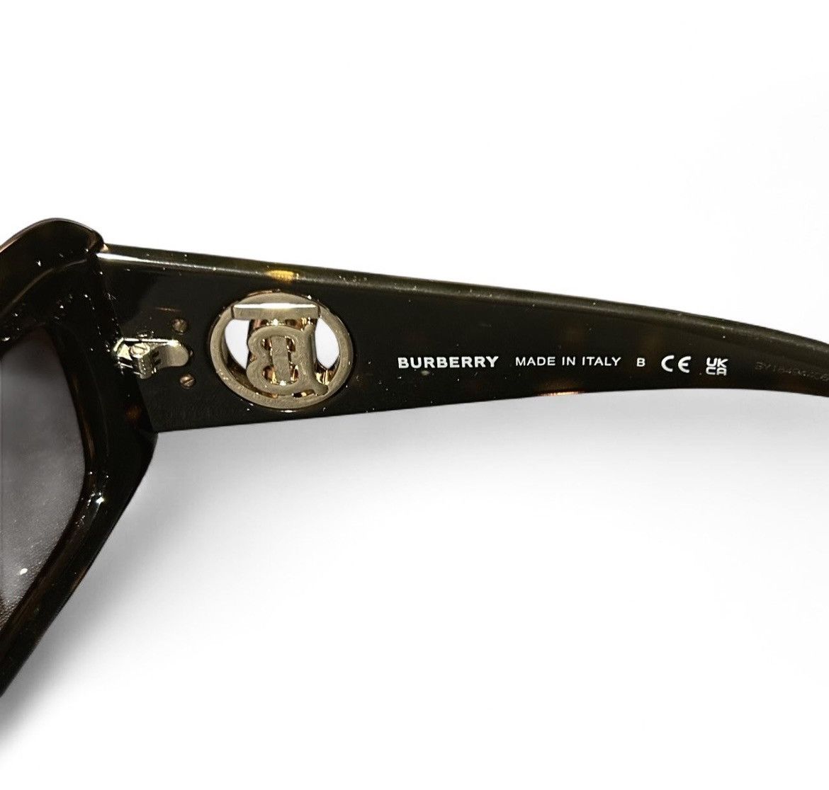 Burberry Burberry Astrid Rectangle Sunglasses In Dark Havana Size ONE SIZE - 4 Thumbnail