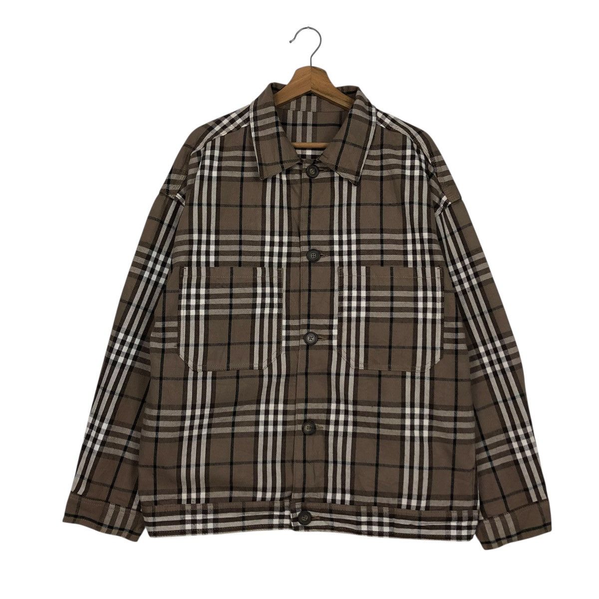 Japanese Brand 🔥VINTAGE CHORE WORK JACKET TARTAN DESIGN GU ISSEY MIYAKE Size US L / EU 52-54 / 3 - 3 Thumbnail