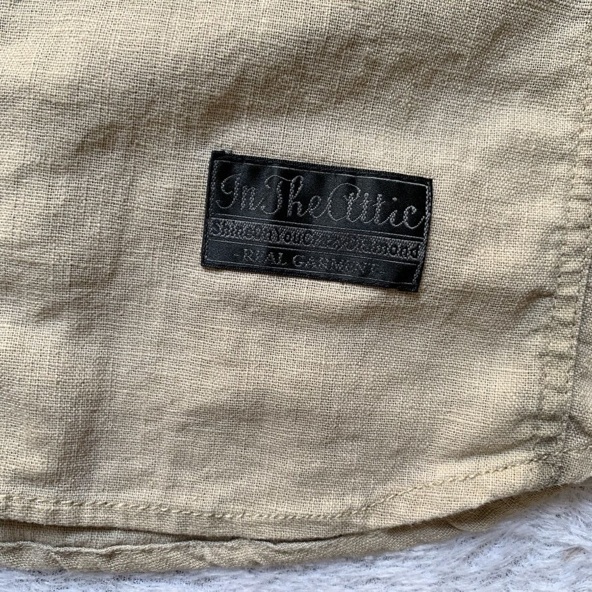 In The Attic Japanese brand in the attic waxed rolled up sleeve linen Size US M / EU 48-50 / 2 - 4 Thumbnail