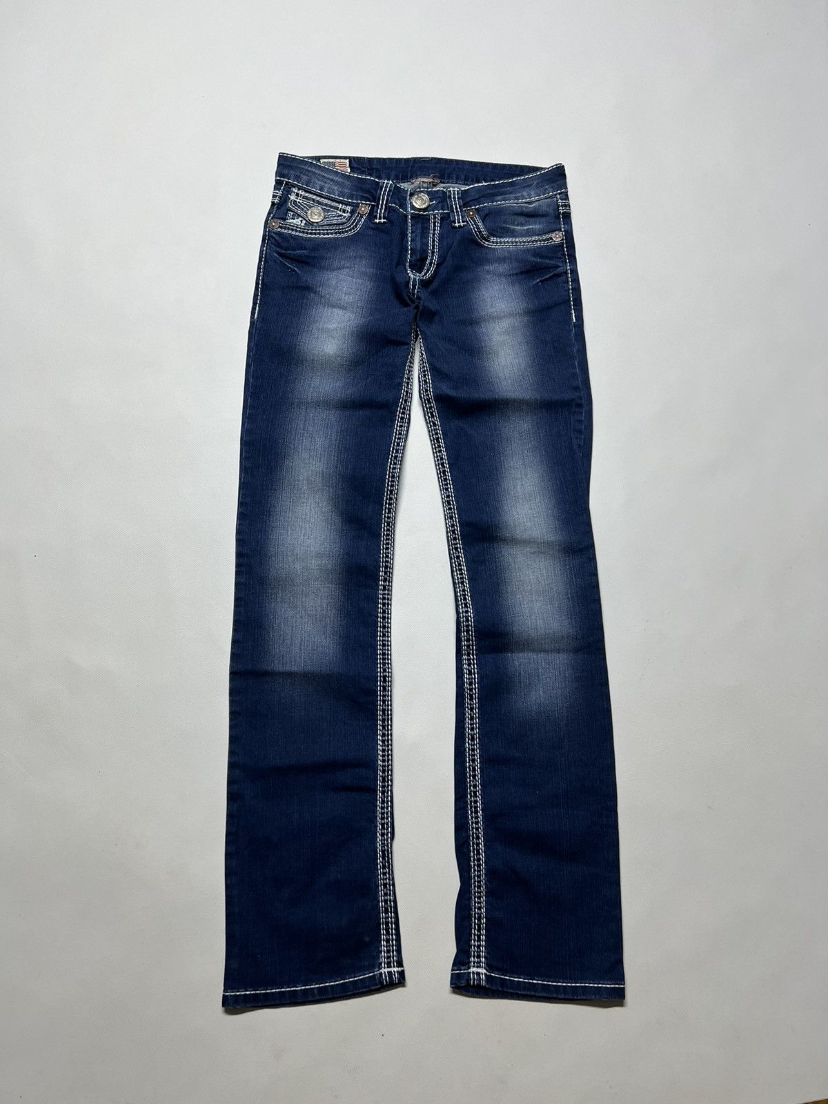 True Religion × Vintage Vintage Y2k True Religion 💙 Billy Super Denim Jeans 00’s Size 34" / US 12 / IT 48 - 9 Thumbnail