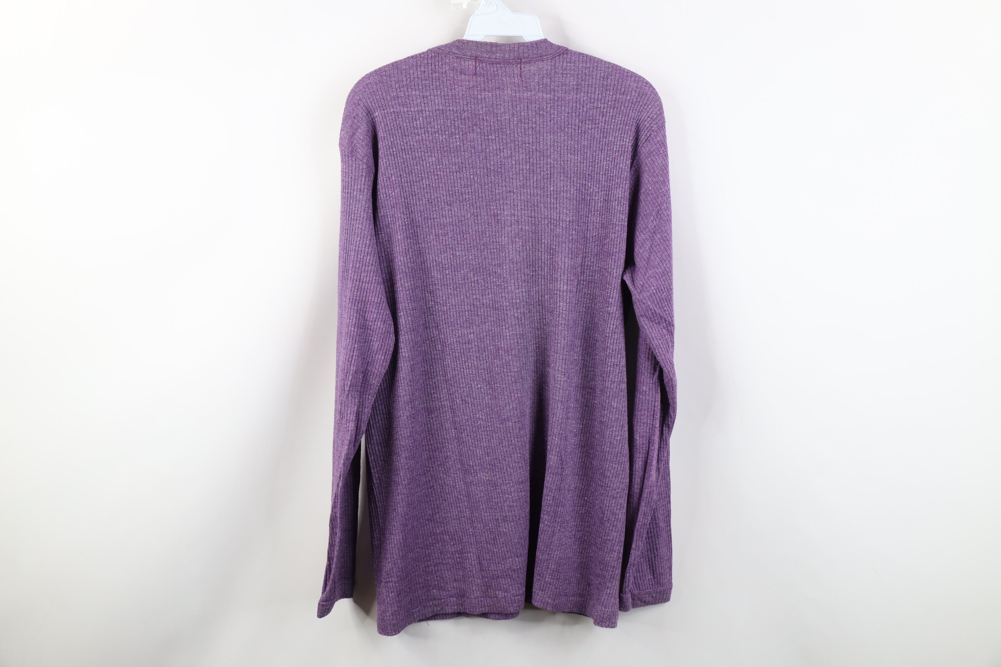 Vintage Vintage 60s Streetwear Ribbed Knit Lightweight Zip Sweater Size XL / US 12-14 / IT 48-50 - 9 Thumbnail