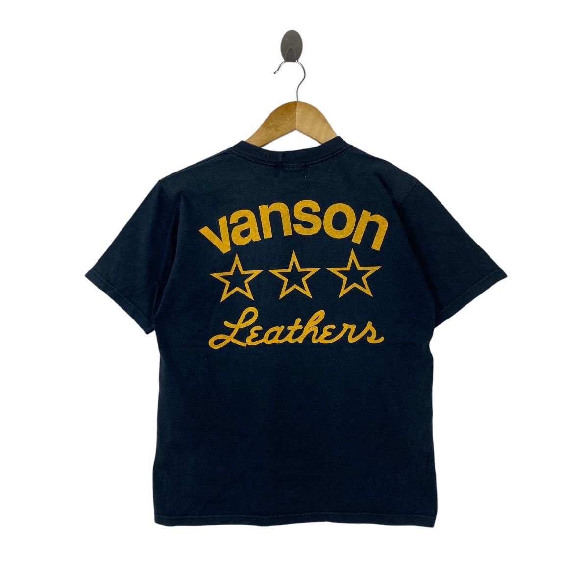 Vanson Leathers Vintage 90s Vanson Leathers Motorcycle T Shirt Fade Black Size US S / EU 44-46 / 1 - 1 Thumbnail