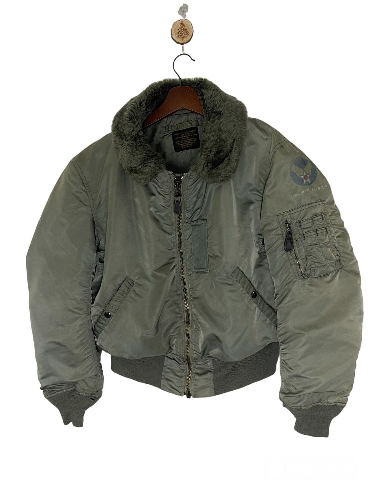 Alpha Industries VINTAGE 80’s ALPHA INDUSTRIES USA BOMBER FLYING JACKET Size US L / EU 52-54 / 3 - 1 Thumbnail