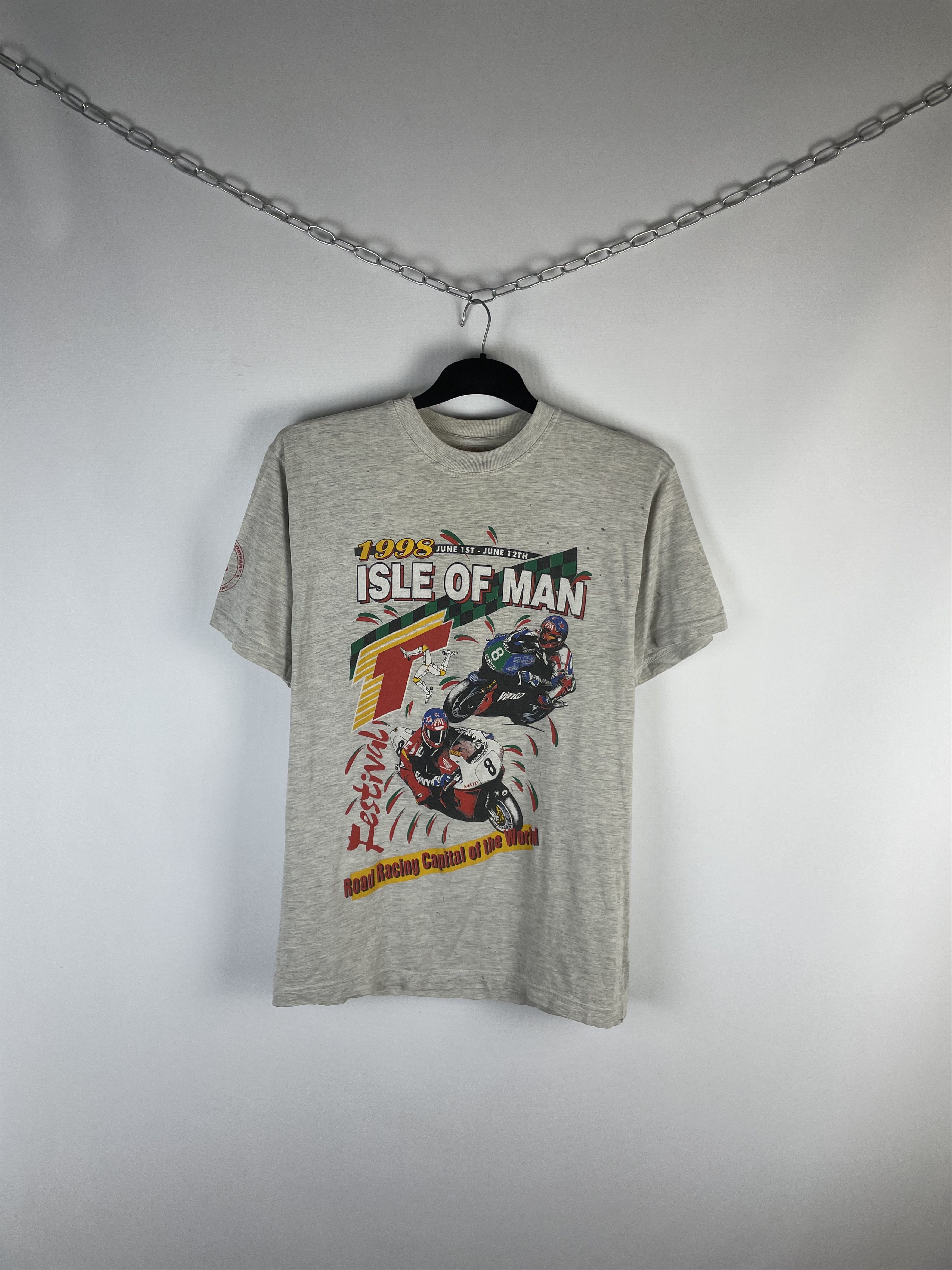 Honda Vintage Rare 1998 Isle of Man T-shirt Size US L / EU 52-54 / 3 - 1 Thumbnail