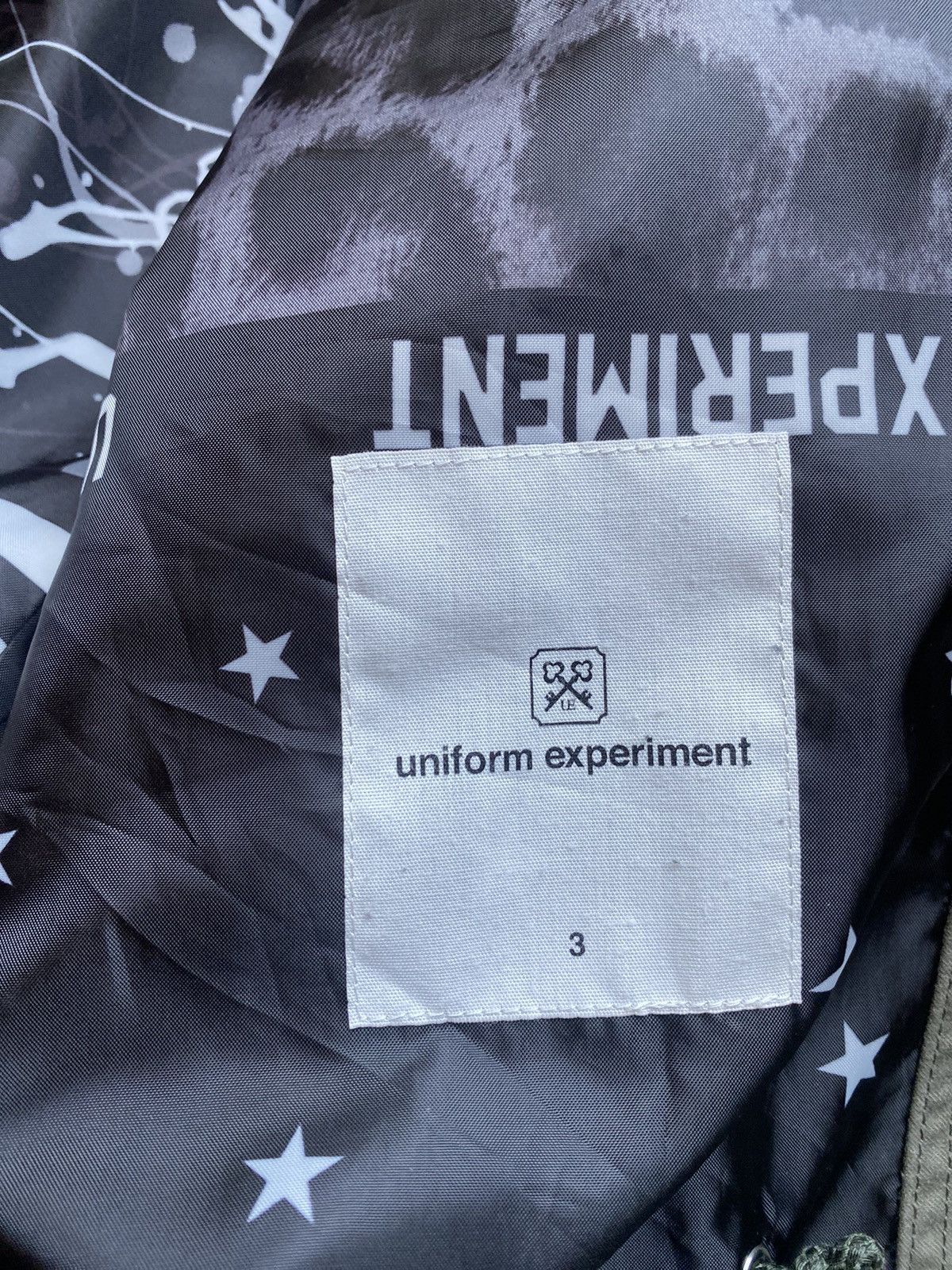uniform experiment Rare Uniform Experiment M-51 Multi Wappen Parka, L used Size US L / EU 52-54 / 3 - 11 Thumbnail