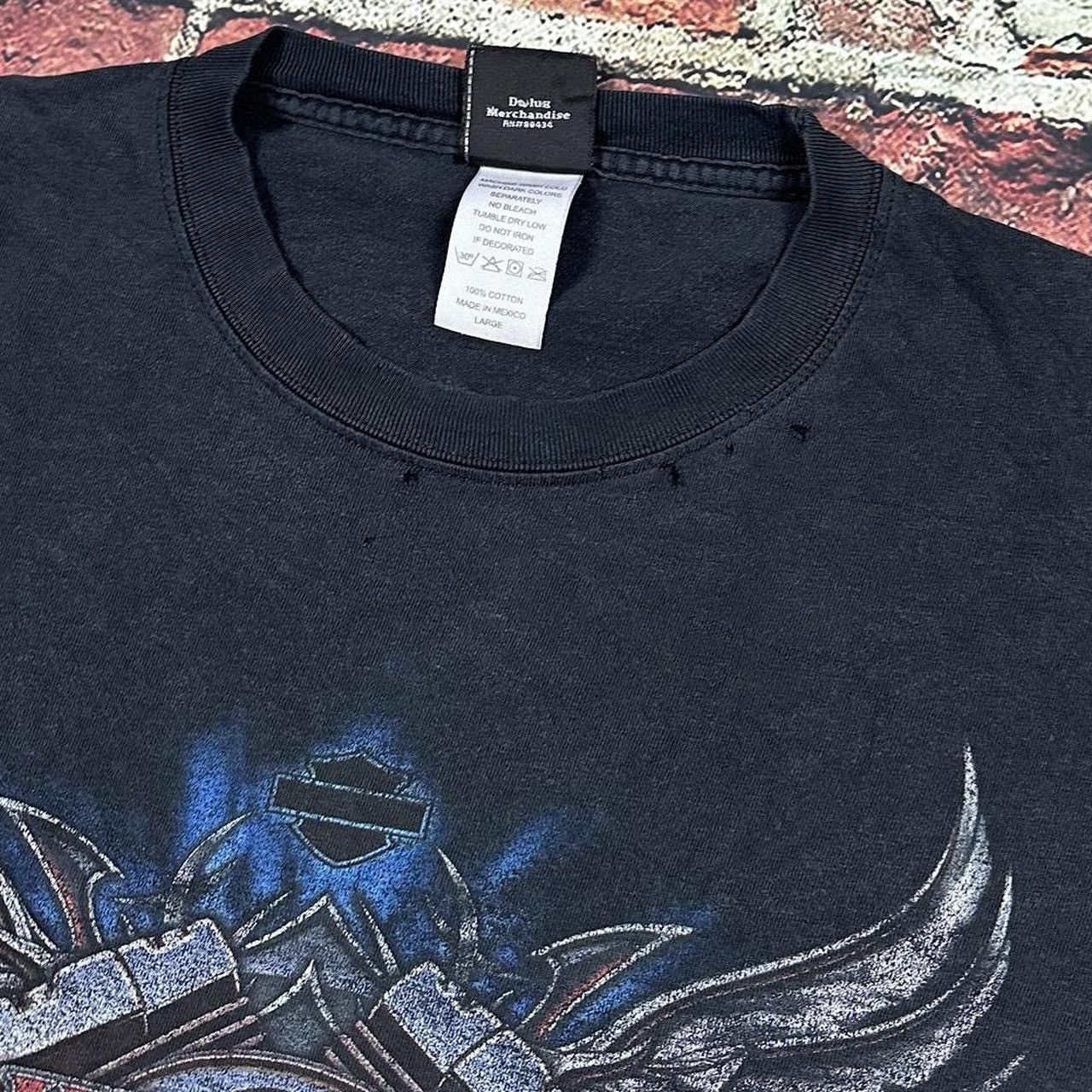 Vintage Vintage Harley Davidson Distressed Flames Tribal T-Shirt Size US L / EU 52-54 / 3 - 8 Thumbnail